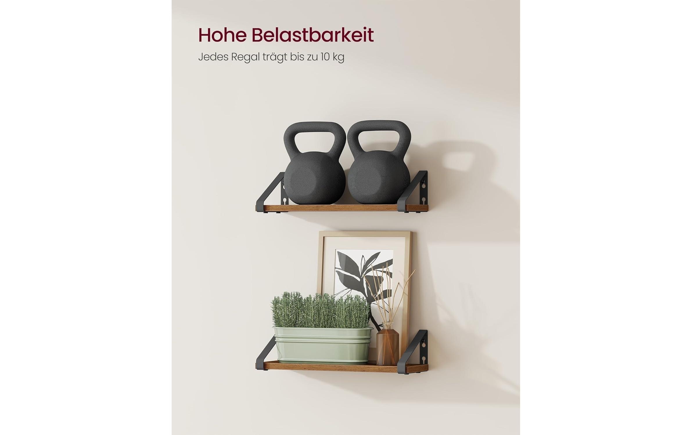 VASAGLE Wandregal »Industrial«