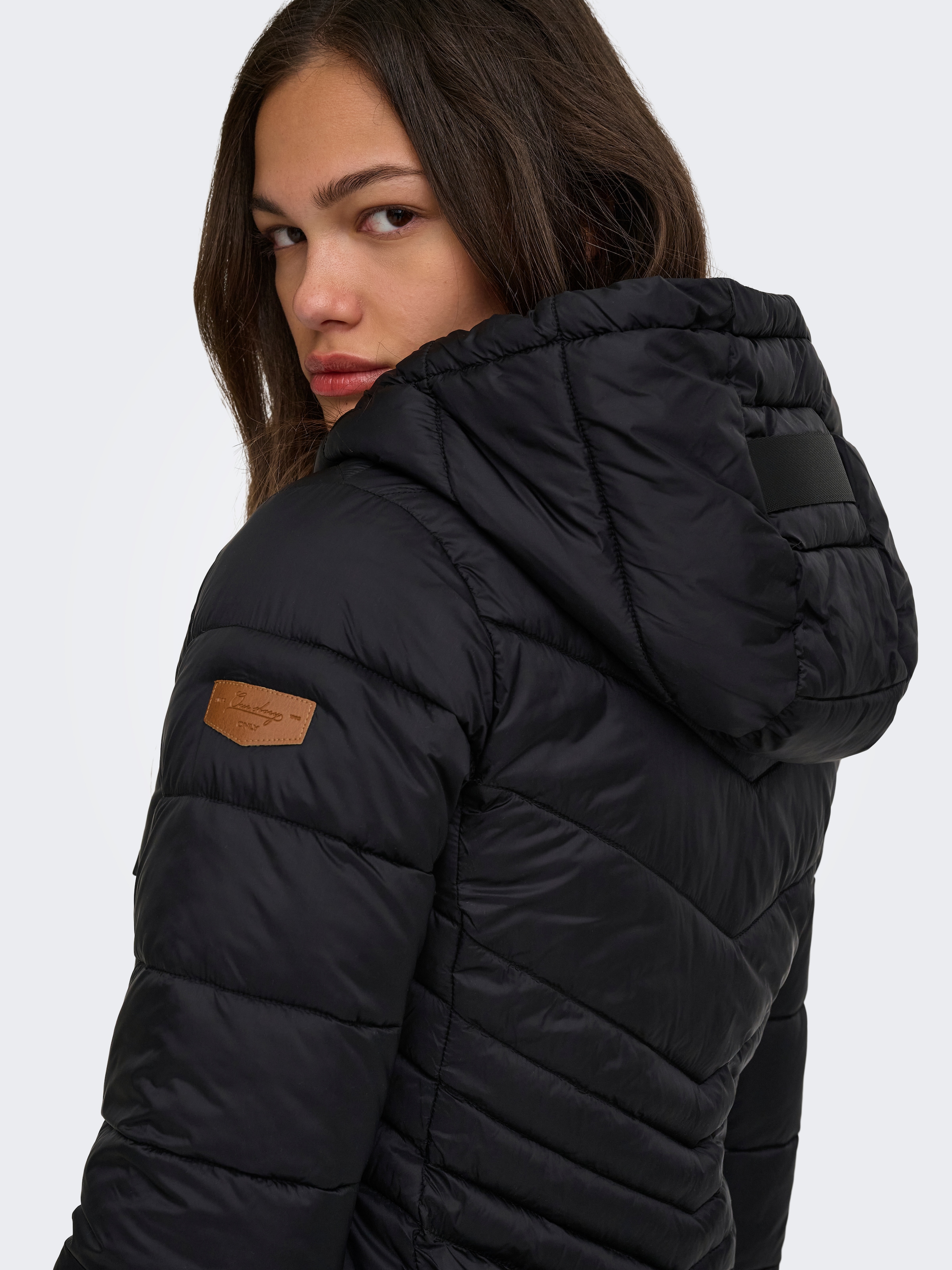 Image of ONLY Steppjacke "ONLMIMI COAT CC OTW" mit Kapuze Kunstfaser