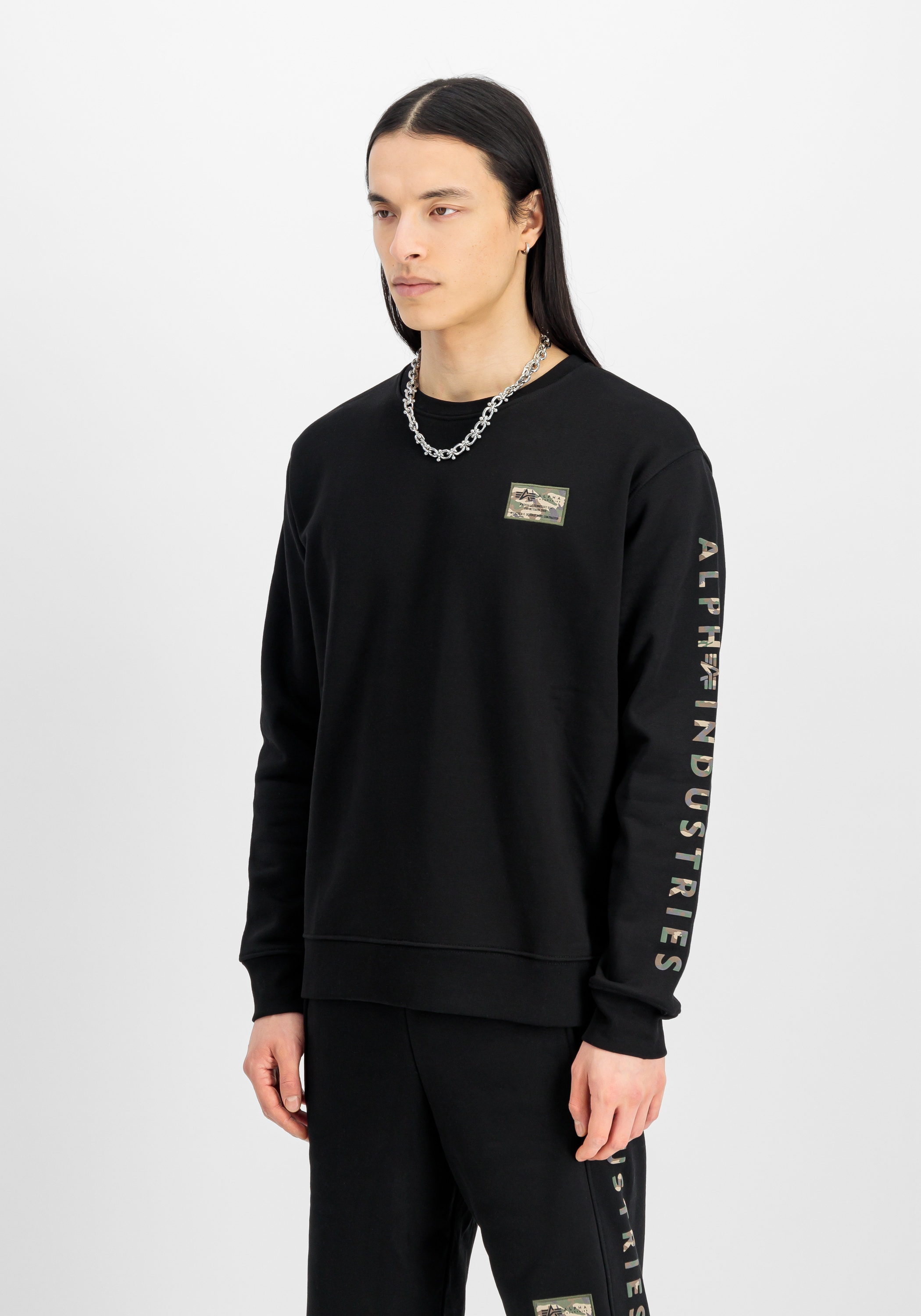 Alpha Industries Sweater »Camo Sleeve Sweatshirt«