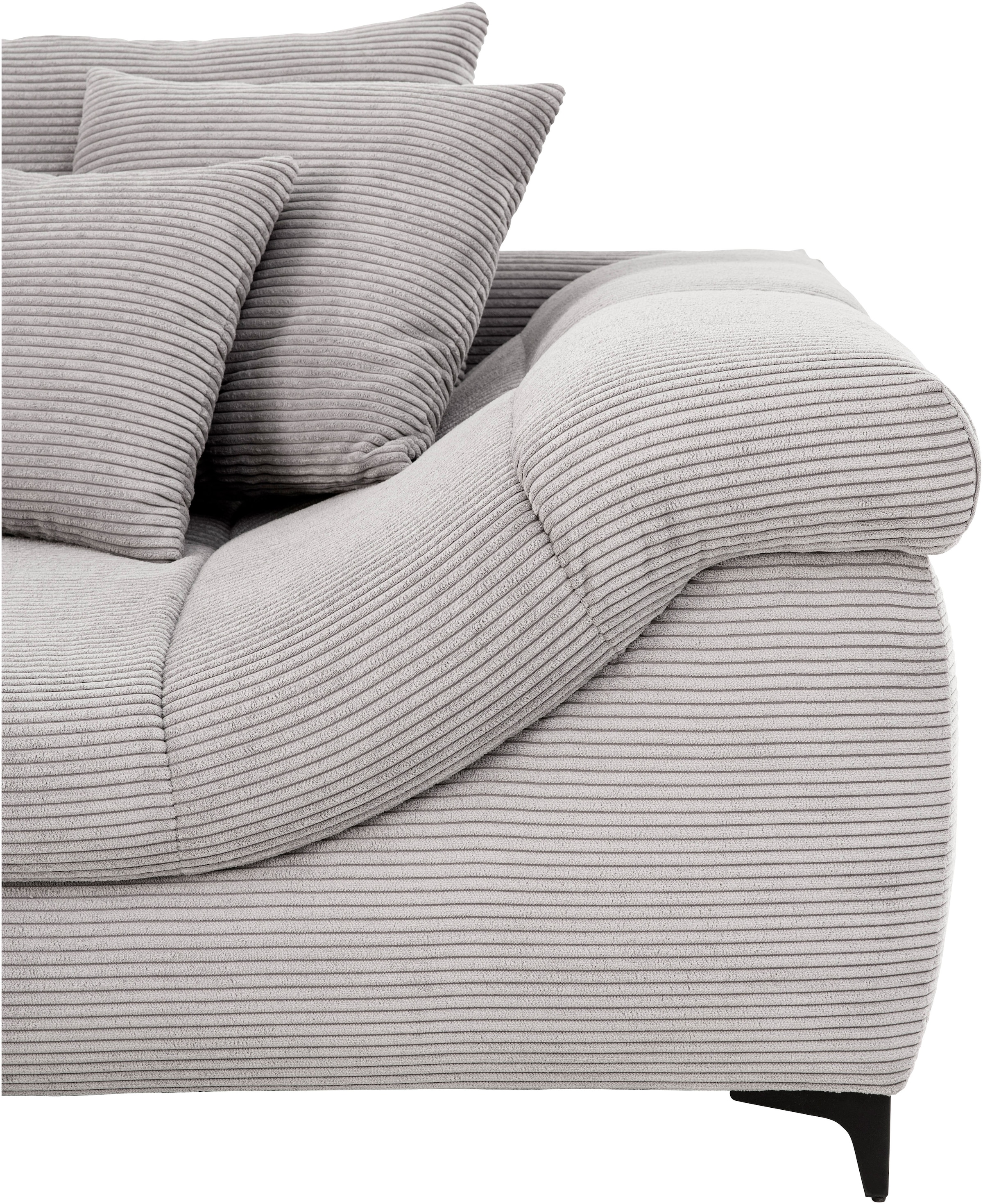 Mr. Couch Ecksofa »Ronaldo, L-Form, wahlweise mit Kaltschaum« mit Kaltschaum, bis 140 kg pro Sitzplatz belastbar