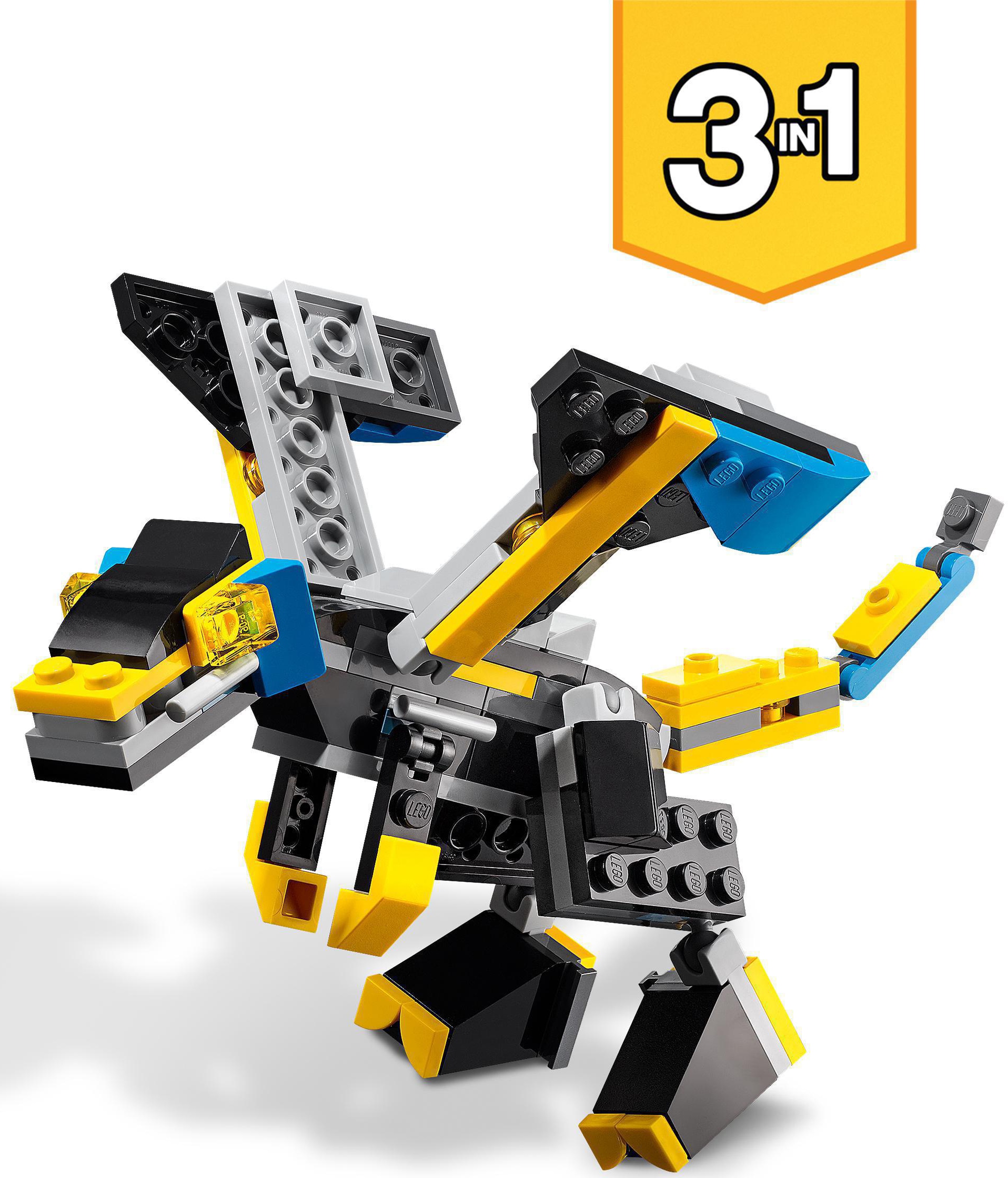 LEGO® Konstruktionsspielsteine »Super-Mech (31124), LEGO® Creator 3in1«, (159 St.), Made in Europe