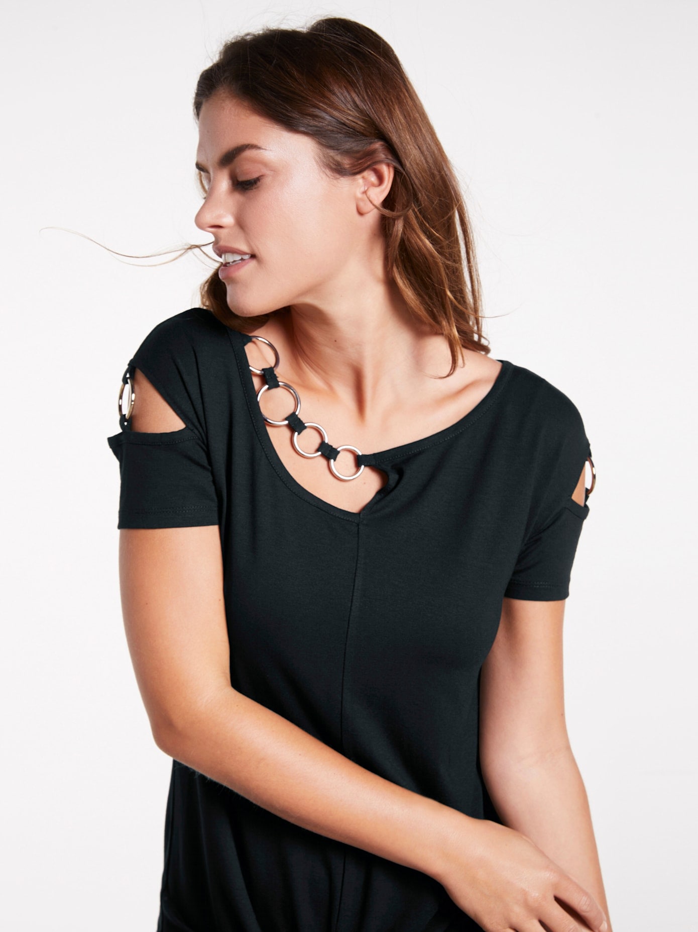 heine Rundhalsshirt »Shirt«, (1 tlg.)