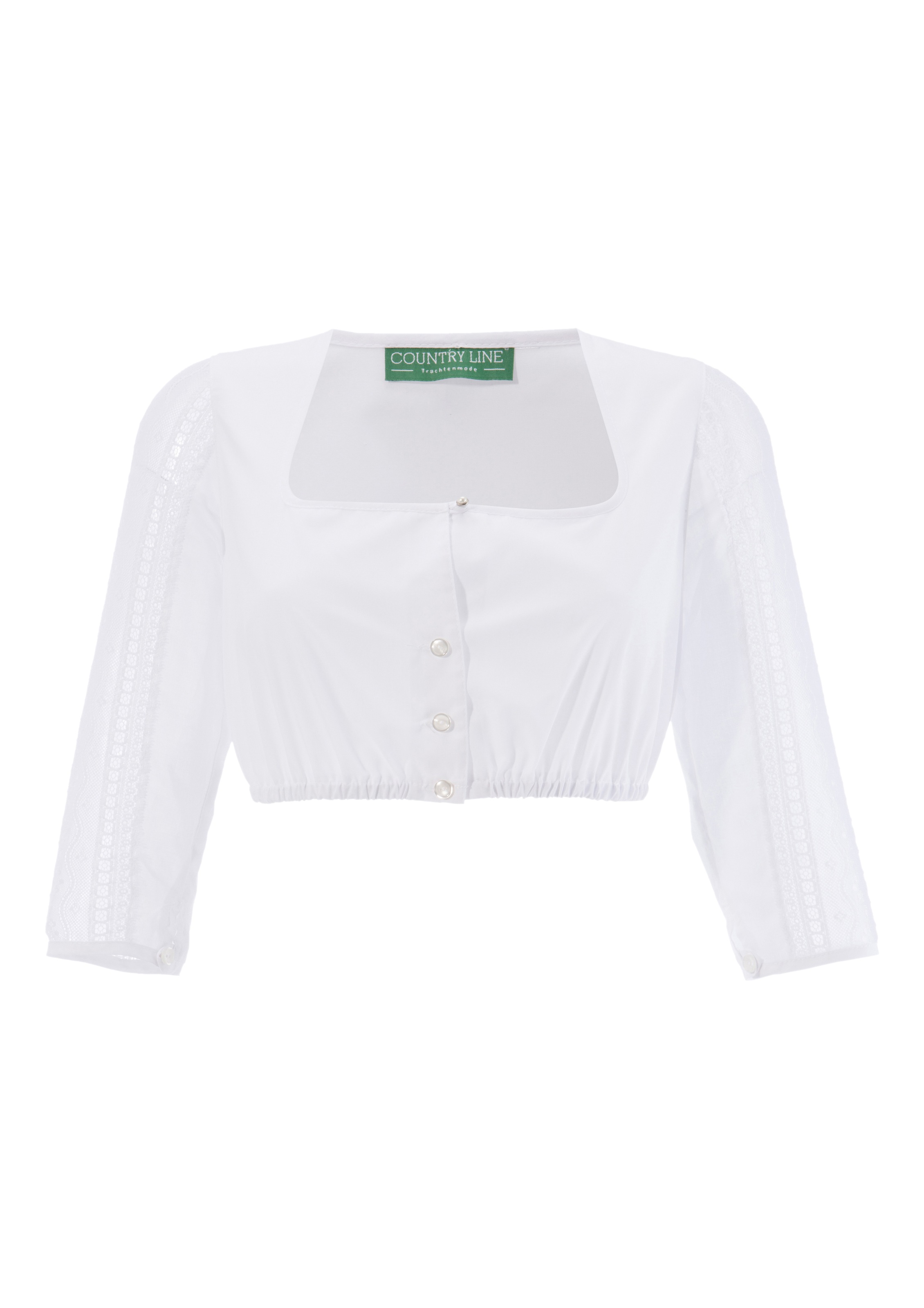 Dirndlbluse mit Knopfverschluss