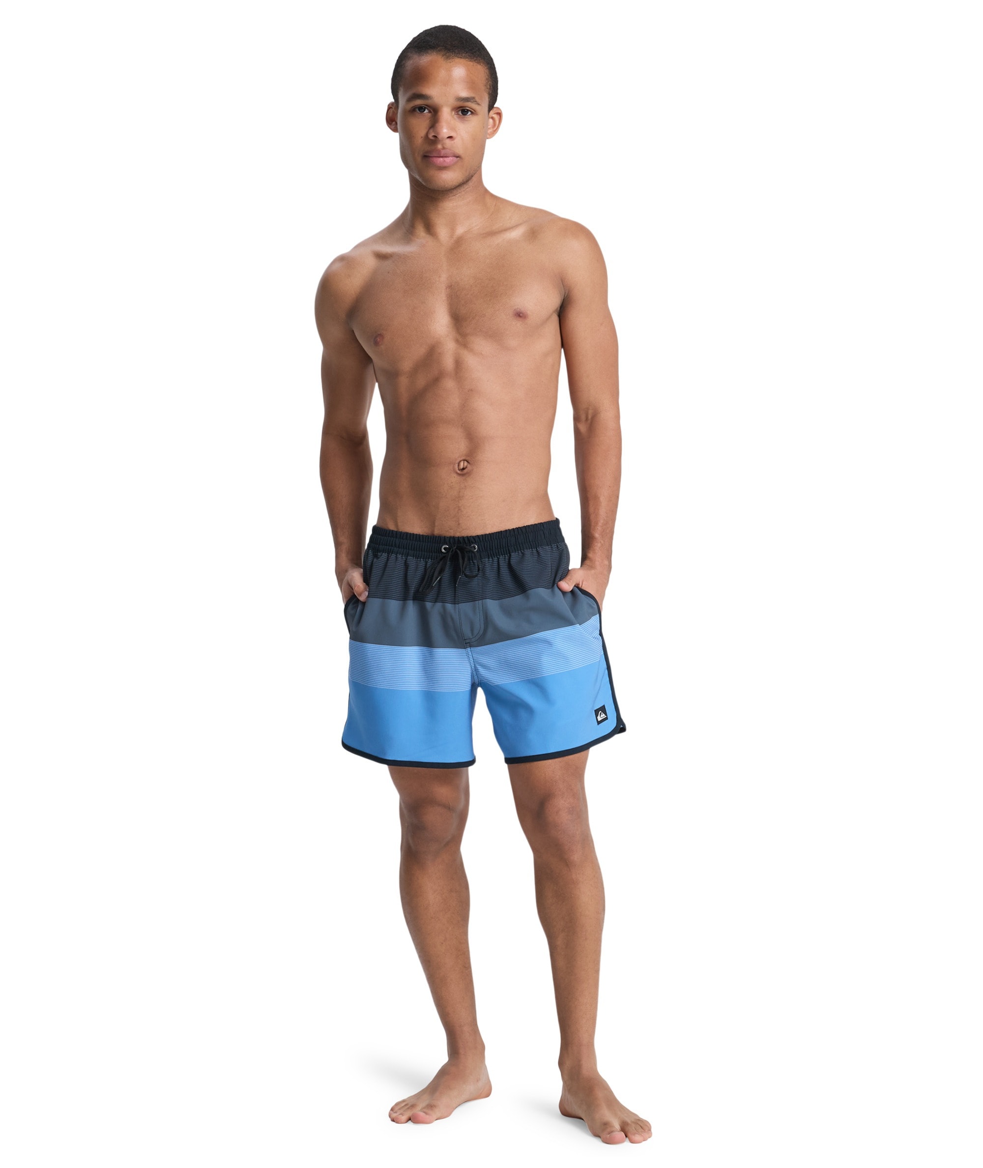 Quiksilver Short de bain »STRETCH SCALLOP VOLLEY 16« matière à séchage rapide, en polyester et élasthanne