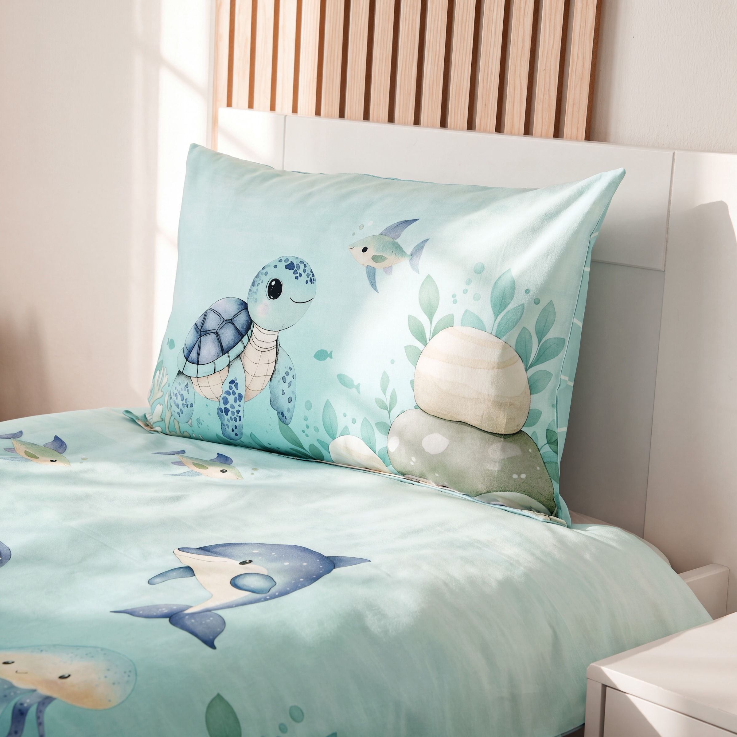 Baby Best Linge de lit pour bébé »Ozeanfreunde« 2 Wendebettwäsche