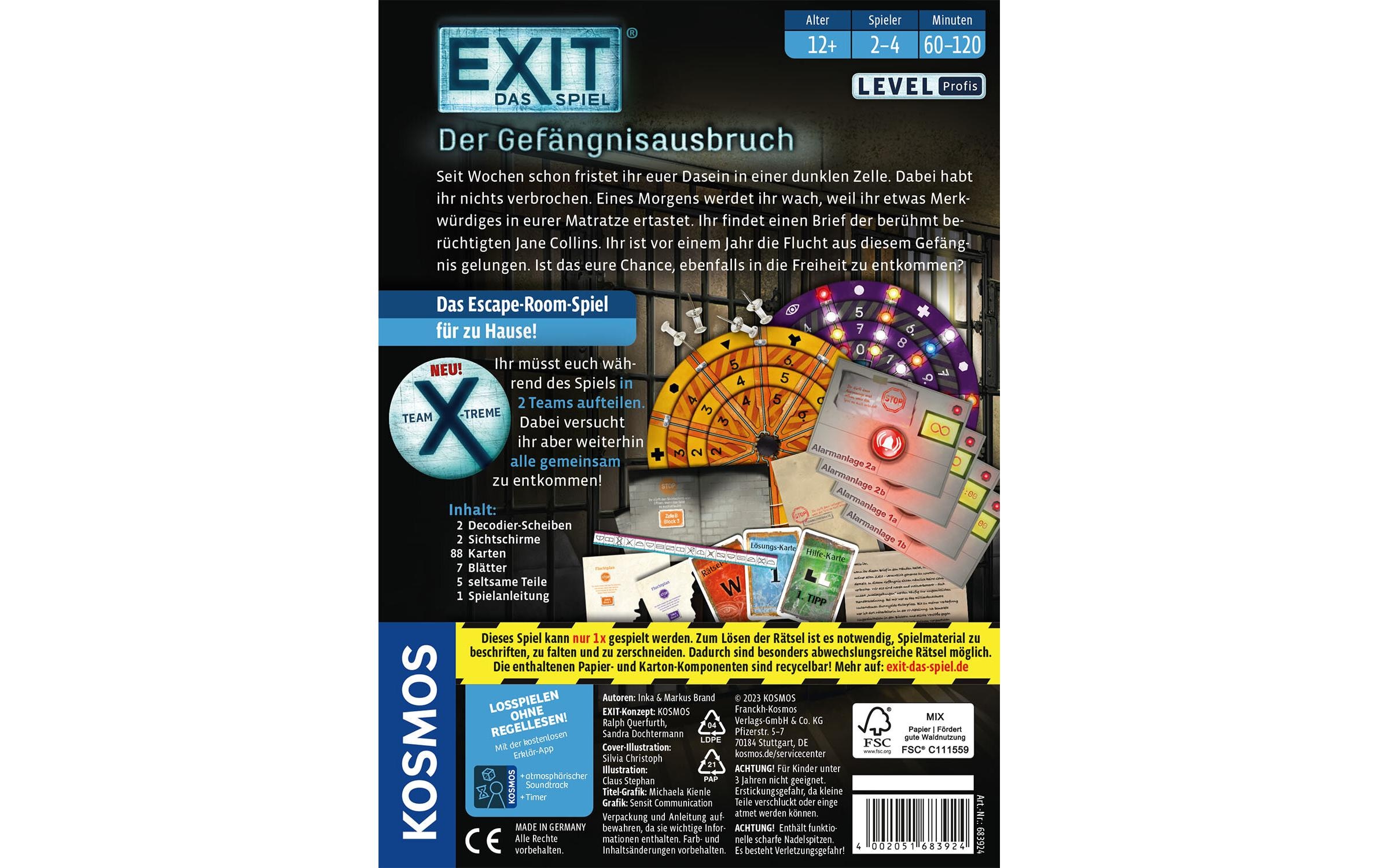 Kosmos Spiel »EXIT – Das Spiel: Der Gefängnisausbruch -DE-«