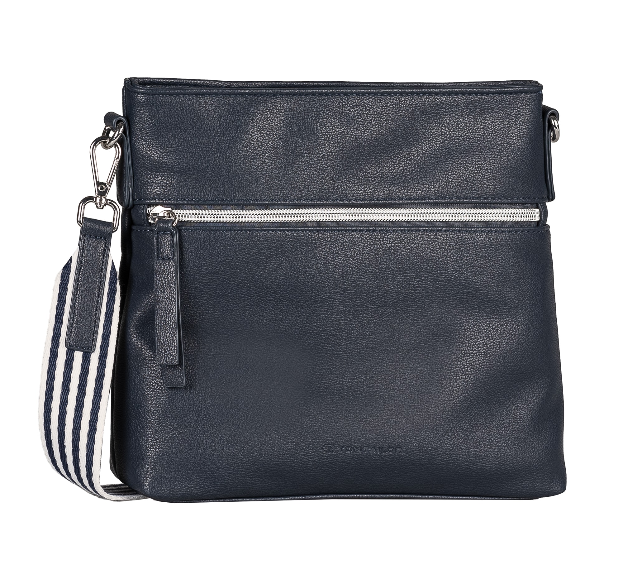 TOM TAILOR Sac à bandoulière »Orla Stripe« en similicuir doux au look moderne avec sangle en tissu estivale