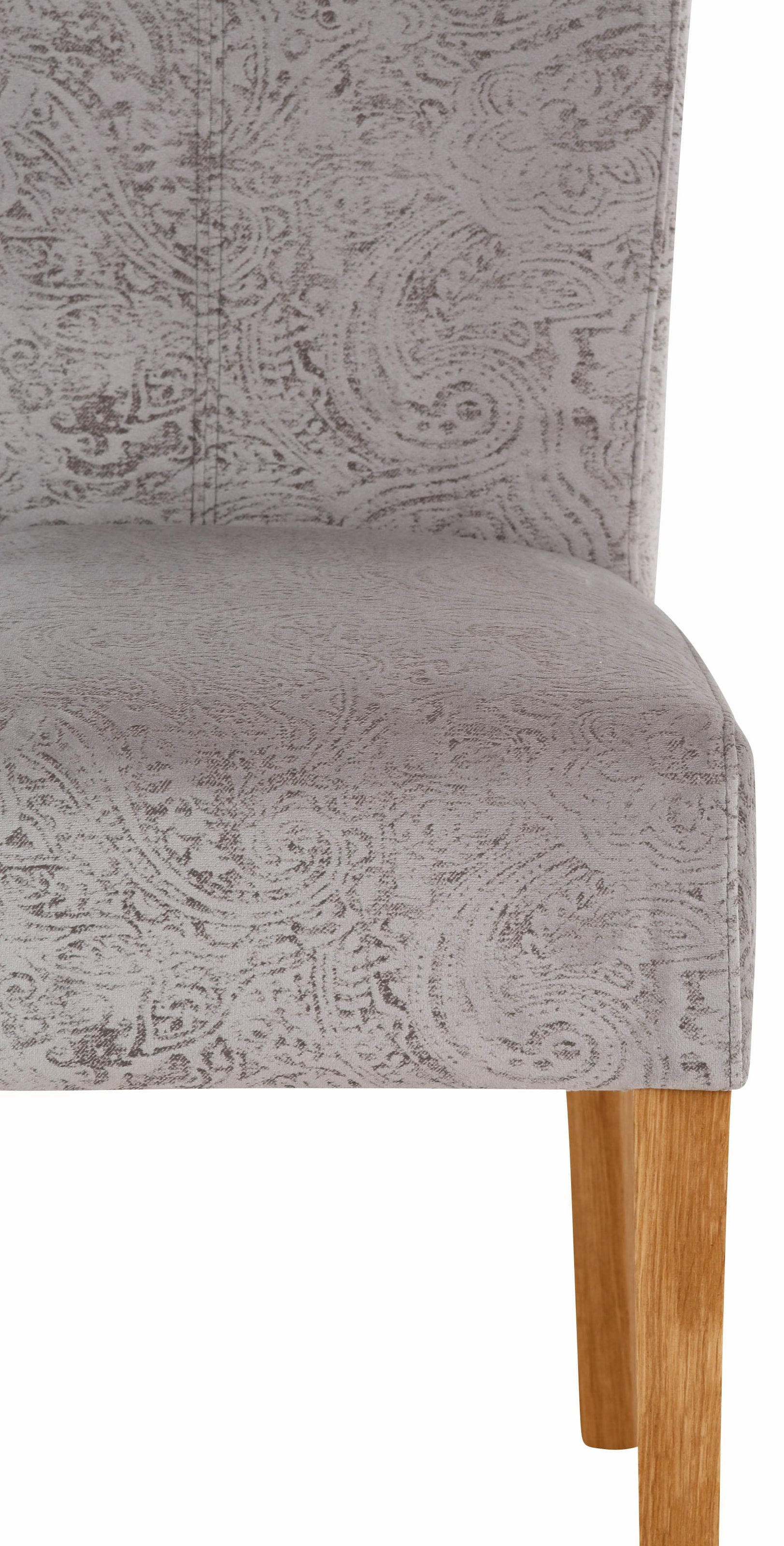 Home affaire Esszimmerstuhl »Queen Polsterstuhl BESTSELLER«, (Set), 2 St., Luxus-Microfaser, verschiedene Bezüge, Gestell Massivholz