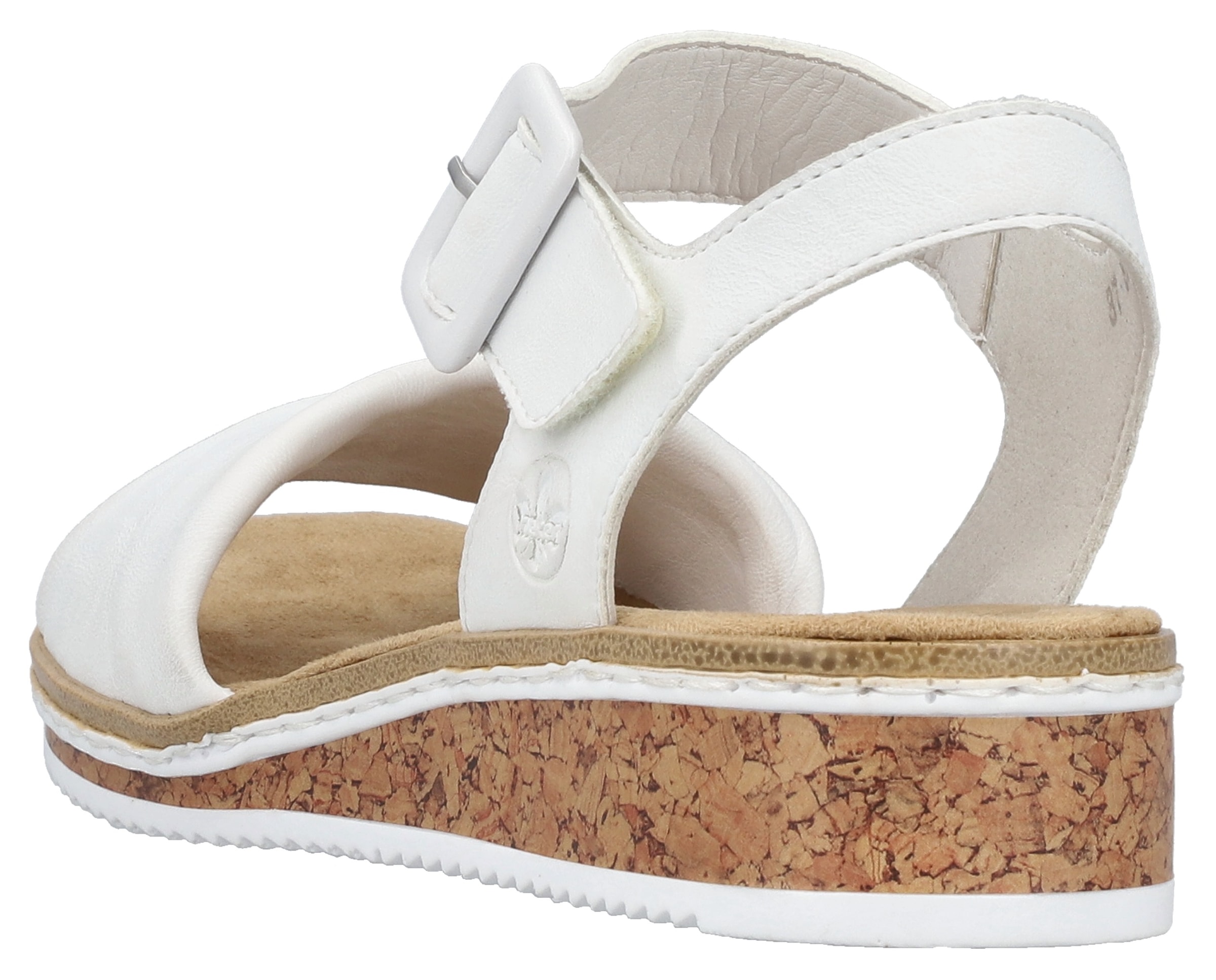 Rieker Sandales  Keilsandale, Sommerschuh, Urlaubsschuh mit Klettriemchen