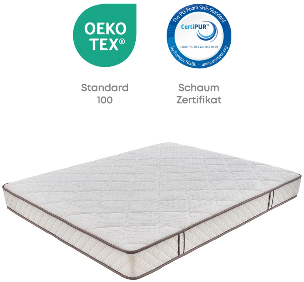 Yatas Bedding Taschenfederkernmatratze »Penta Z, Matratze 90x200, 140x200 cm & weitere Grössen«, 19 cm hoch, 403 Federn, (1 St.), 5-Zonen, H3, wendbar, ergonomisch, atmungsaktiv