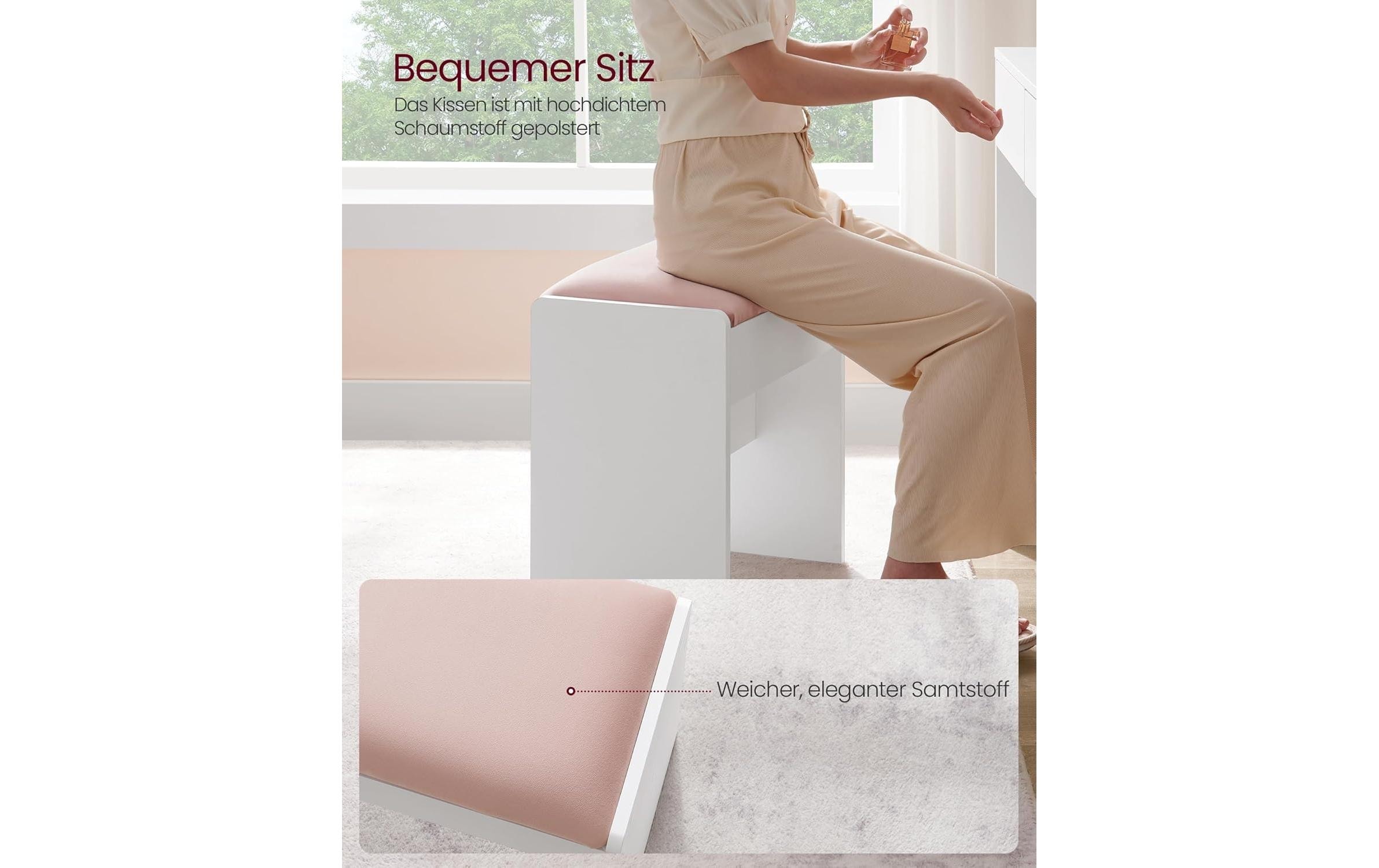 VASAGLE Tabouret »Mitteldichte Holzfaserplatte (MDF)/Spanplatte«