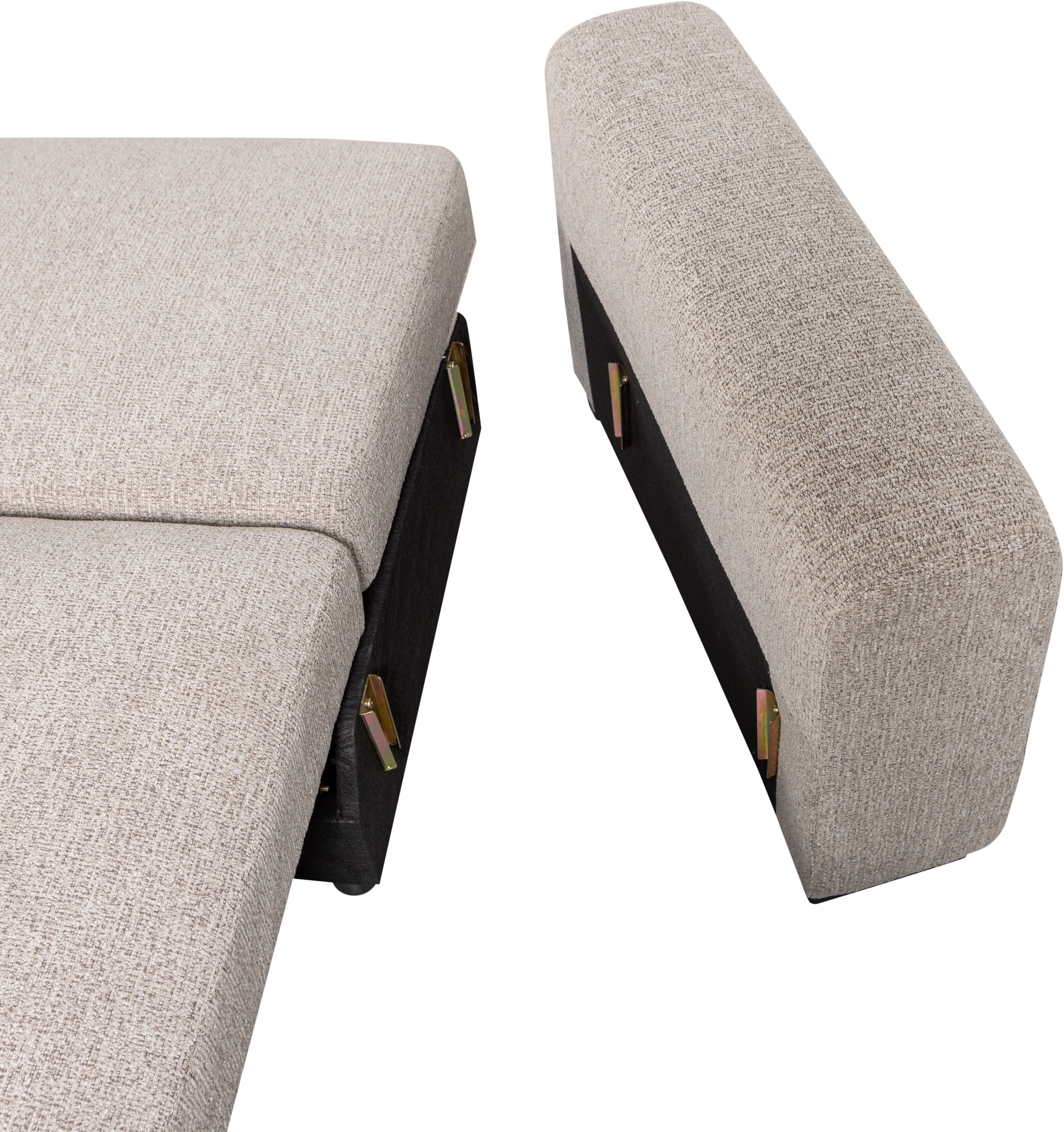 WOOOD Schlafsofa »Night & Day Melange-Webstoff mit Schlaffunktion, H85 x B239 x T107 cm« Schlafbreite 190 cm, Sehr hohe Verschleissfestigkeit, Pfleiglicht