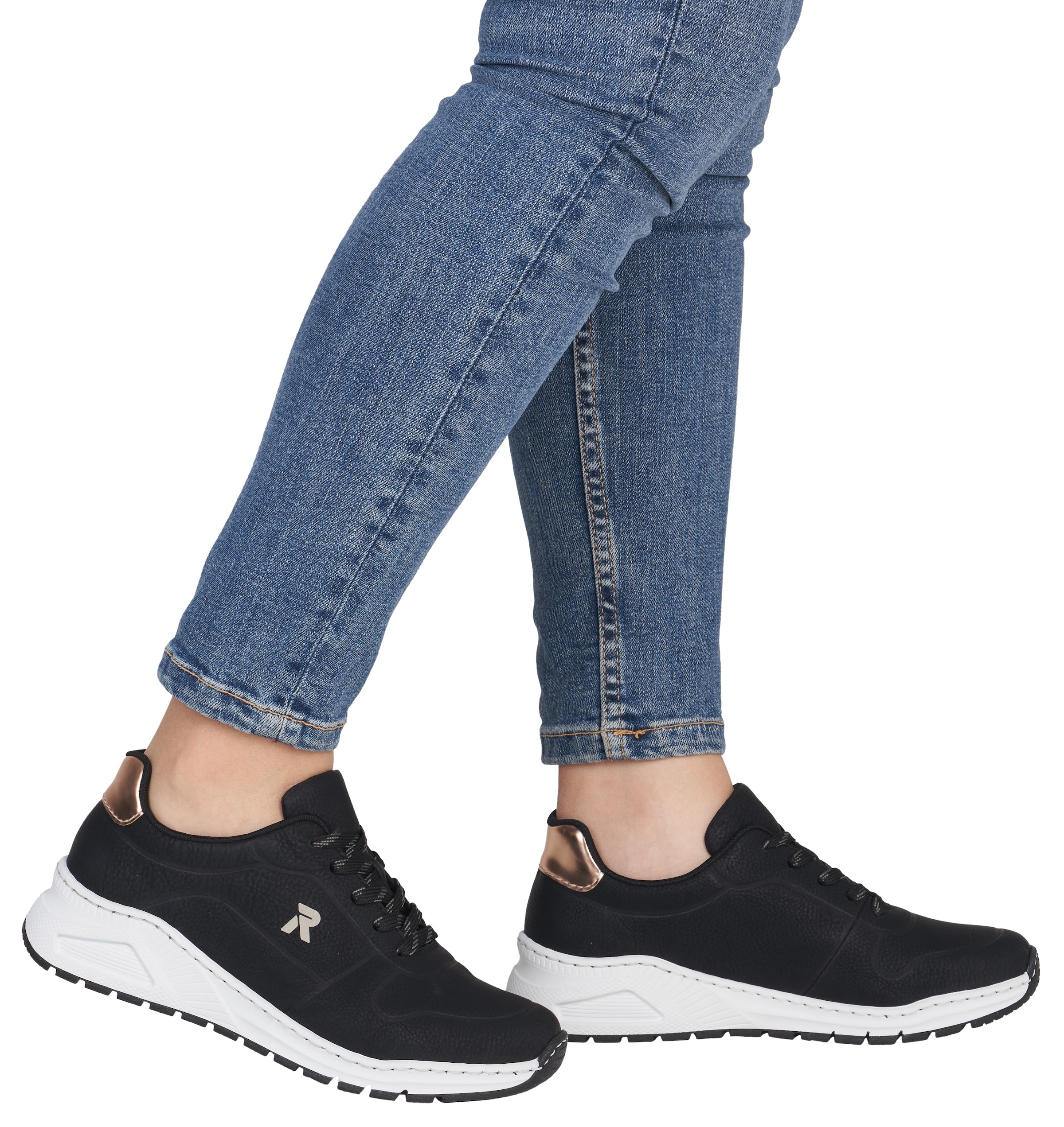 Rieker Sneakers  mit MemoSoft-Innensohle, Freizeitschuh, Halbschuh, Schnürschuh