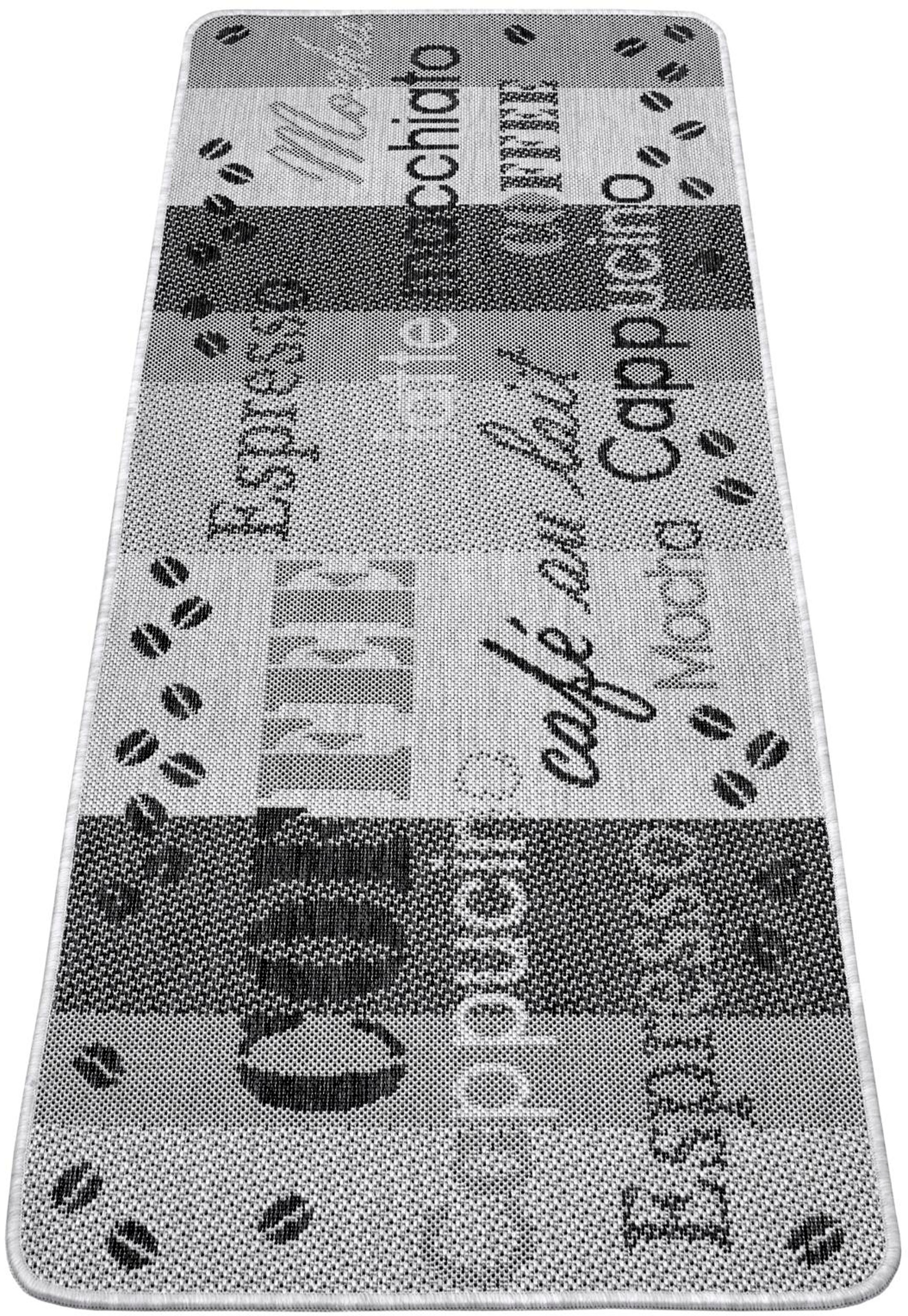 Image of HANSE Home Läufer »Coffee Selection«, rechteckig, 5 mm Höhe, Flachgewebe, rutschhemmender Rücken aus TPA, Modernes Design, strapazierfähig, pflegeleicht, Gekettelt, Waschbar bei 30°C bei Ackermann Versand Schweiz