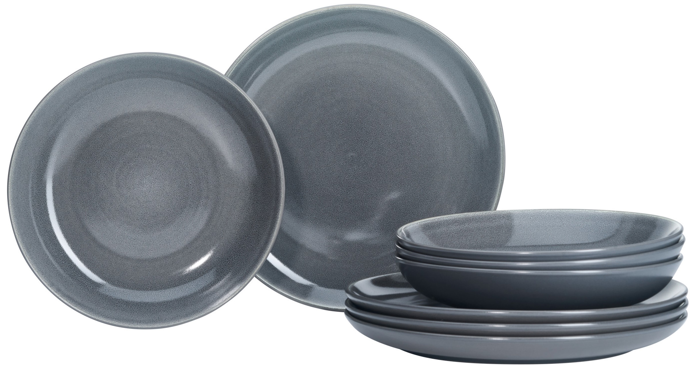 Image of Ritzenhoff & Breker Tafelservice "Toledo" Teller Set, Reaktivglasur, jedes Stück ein Unikat