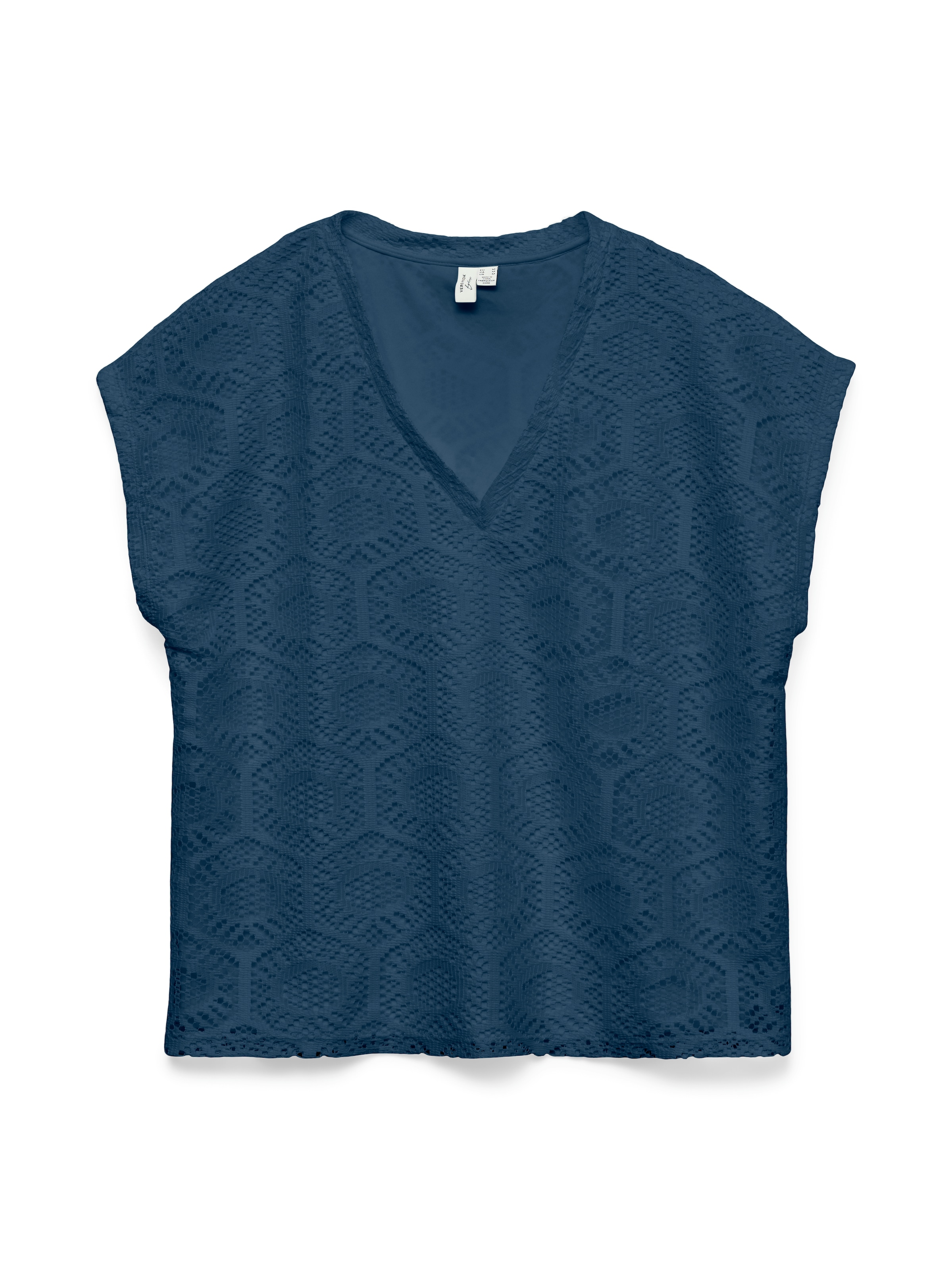 Vero Moda Spitzenshirt »VMIRIS CROCHET V-NECK T-SHIRT JRS BTQ«