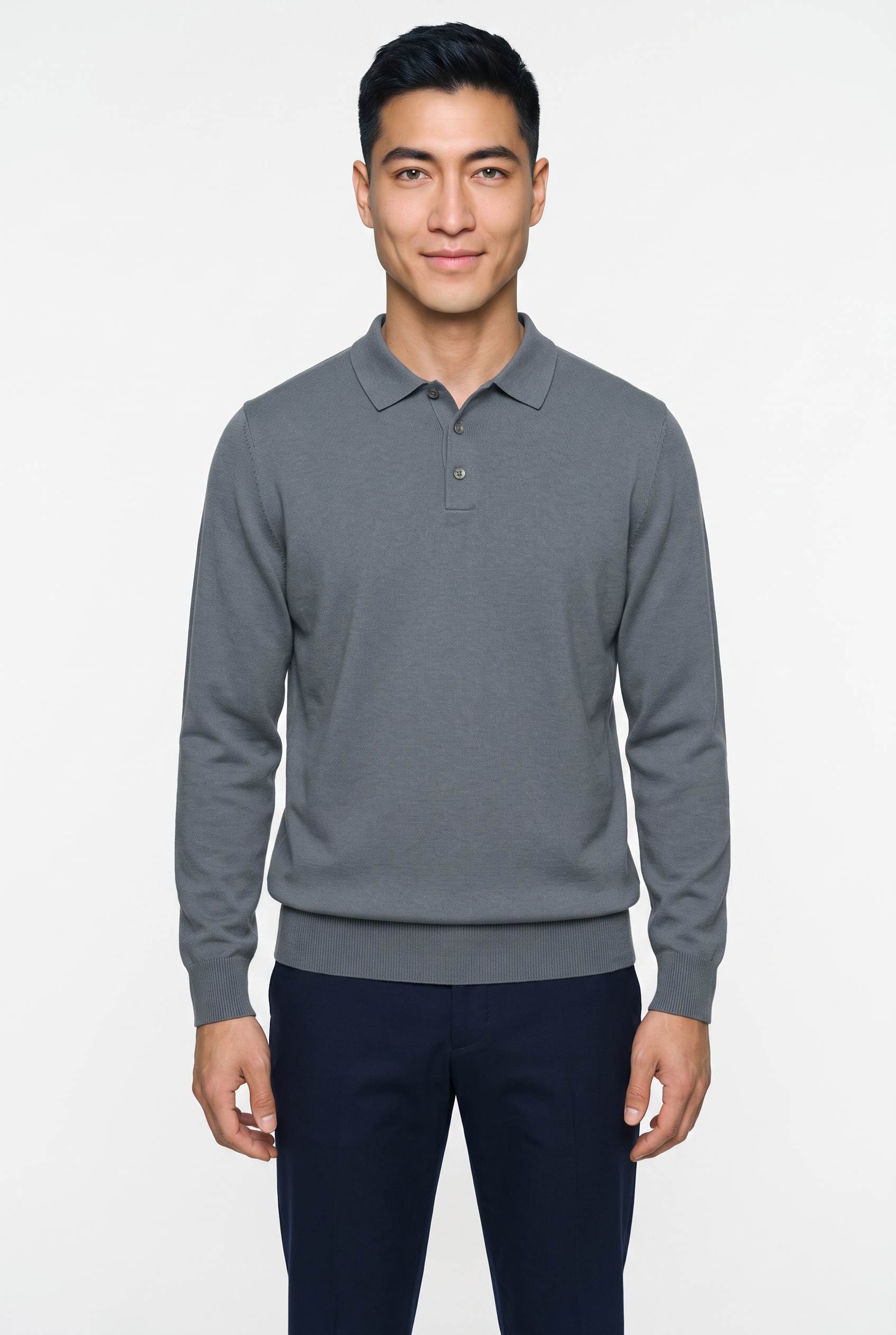 Image of OLYMP Polokragenpullover "Casual" regular fit aus reiner Wolle
