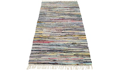 Biederlack Läufer »Stripe«, rechteckig, Teppich-Läufer, modernes Streifen  Design, mit Fransen, waschbar sans frais de livraison sur