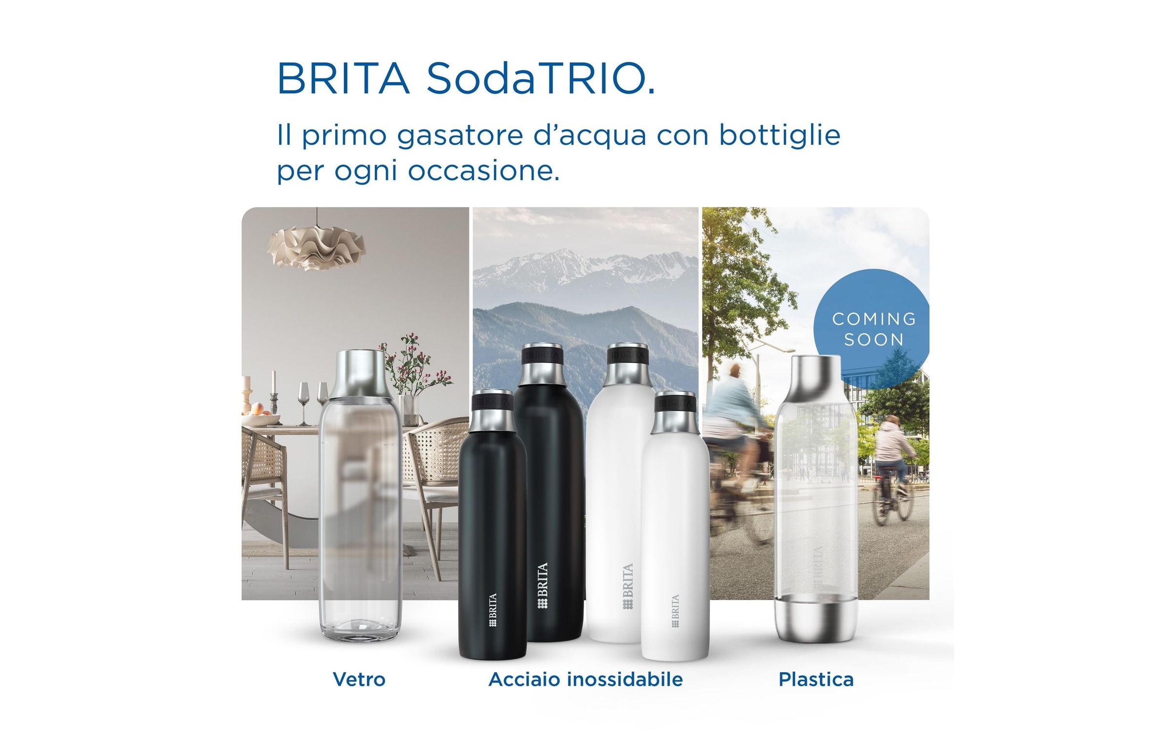 BRITA Isolierflasche »Soda Trio 0.65 l Schwarz«