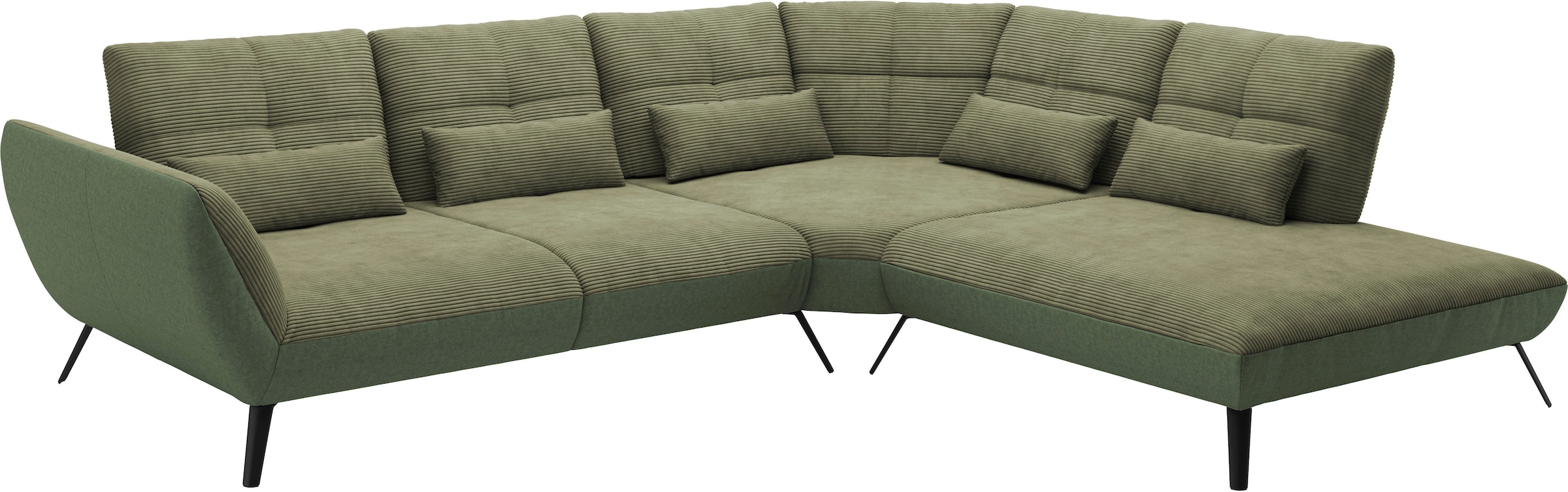 Places of Style Ecksofa »Mikado L-Form«, inkl. Sitztiefenverstellung und Armteilverstellung