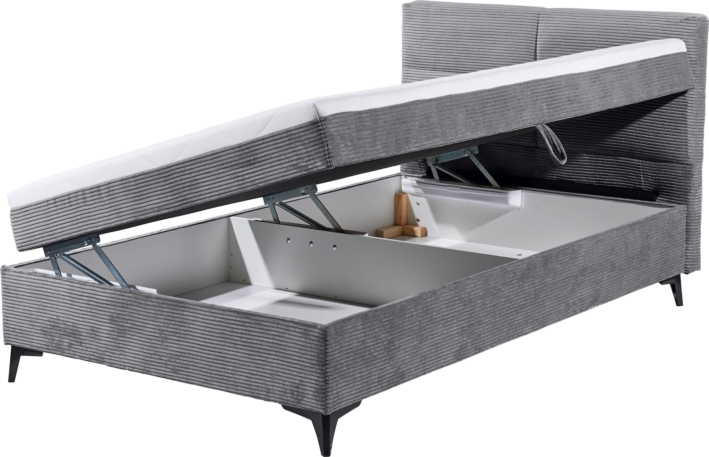 ED EXCITING DESIGN Boxbett »Andon« mit Bettkasten, integrierter Topper, universell aufbaubar