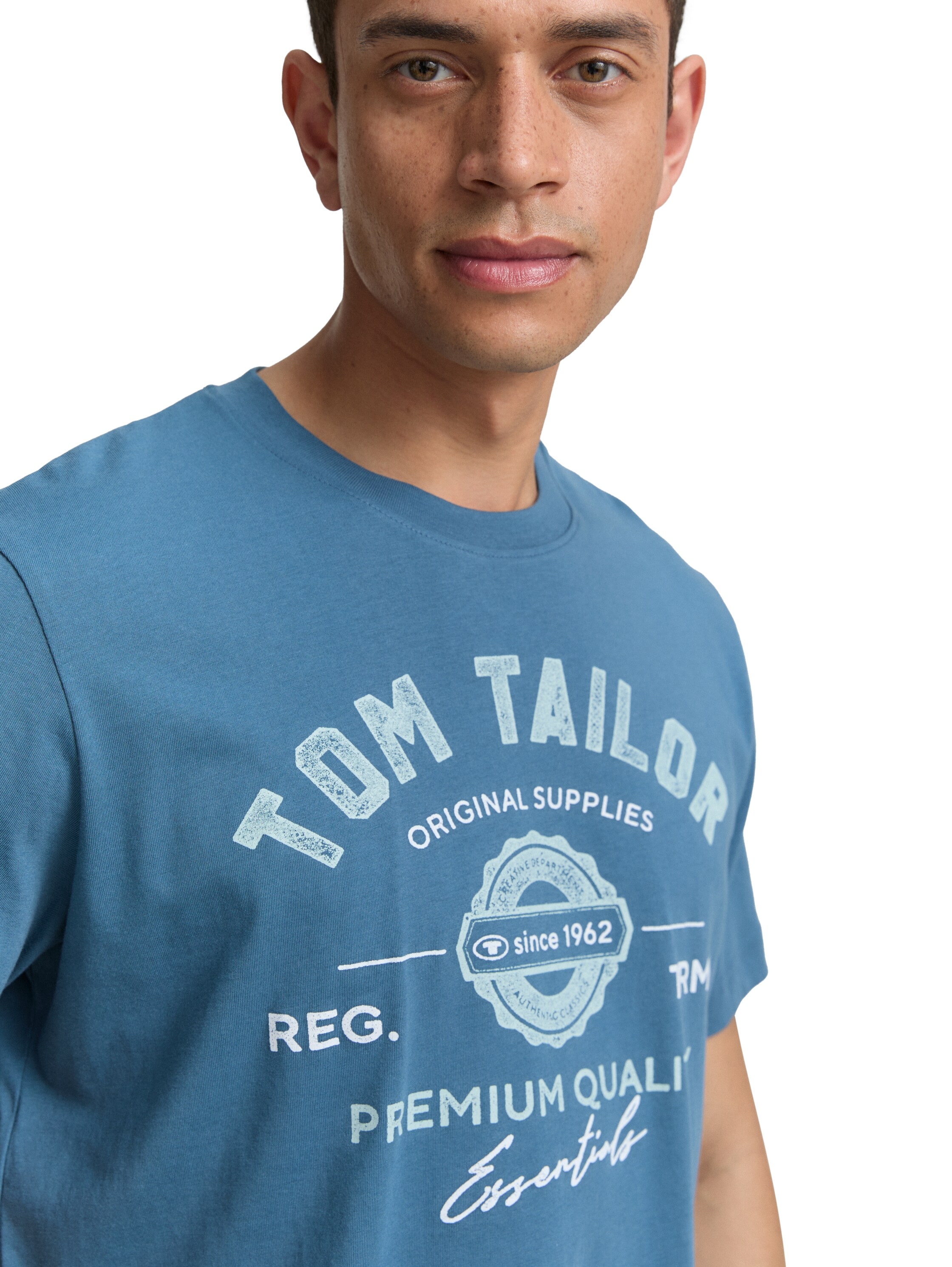 TOM TAILOR T-Shirt, mit grossem Logofrontprint