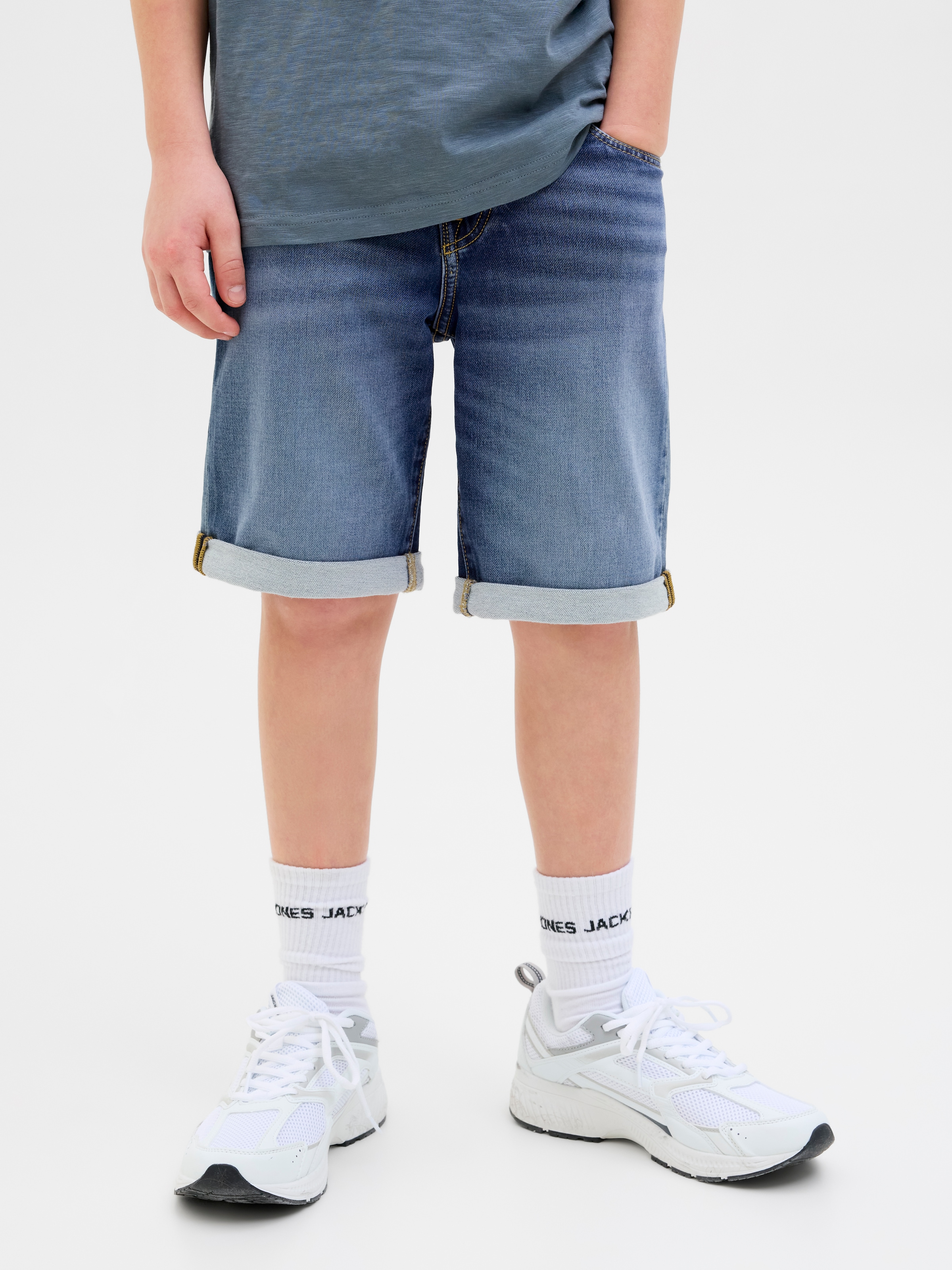 Image of Jack & Jones Junior Shorts "JJIRICK elastisch und pflegeleicht für Alltag" unifarben, modisch, regular fit, Web