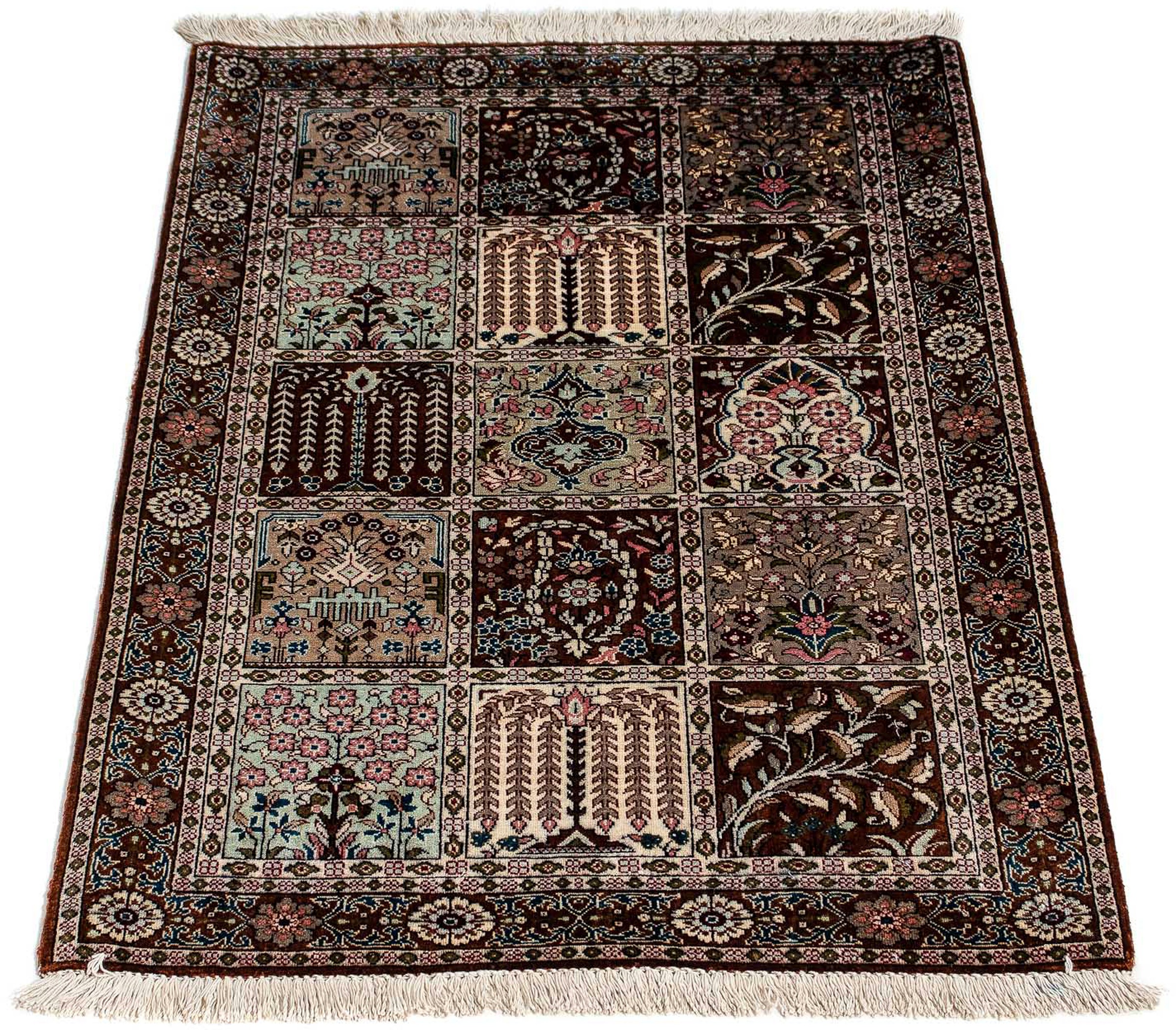 Image of morgenland Orientteppich »Perser - Ghom - 91 x 59 cm - mehrfarbig«, rechteckig, 10 mm Höhe, Wohnzimmer, Handgeknüpft, Einzelstück mit Zertifikat bei Ackermann Versand Schweiz