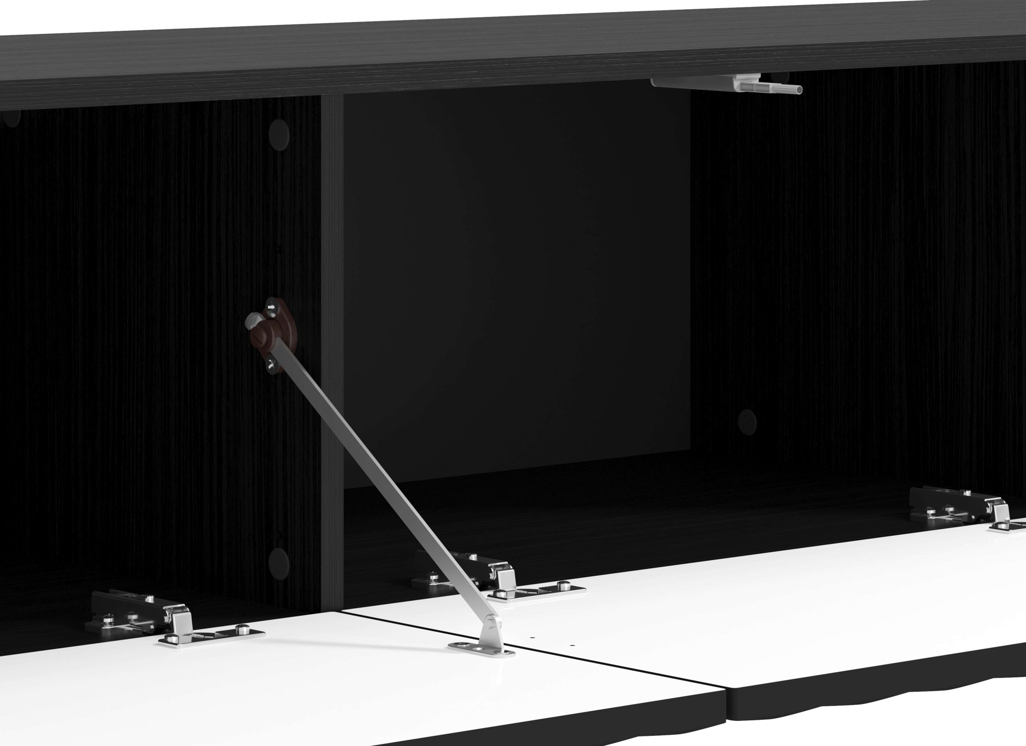 INOSIGN Lowboard »Antibes TV-Lowboard, Breite 192/154/128 cm, TV-Schrank«, TV-Kommode, 3D-Fronten, Push-To-Open-Funktion, Wandmonatage
