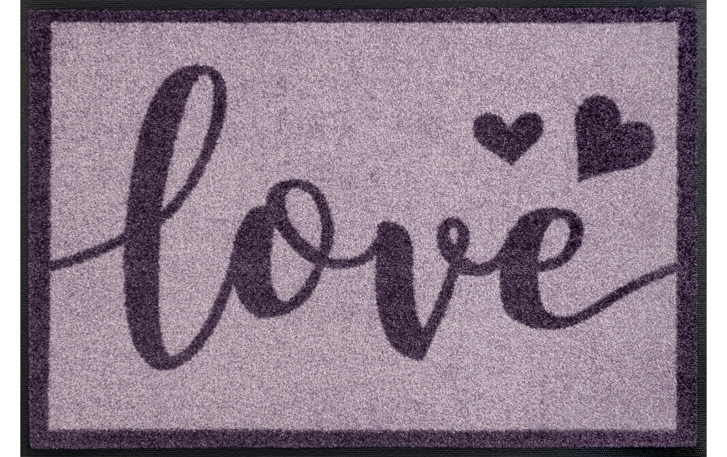 Image of wash+dry by Kleen-Tex Fussmatte »Just Love«, quadratisch, - mm Höhe bei Ackermann Versand Schweiz