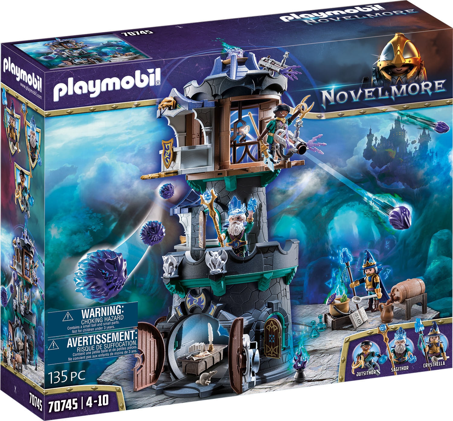 Image of Playmobil® Konstruktions-Spielset »Violet Vale - Zaubererturm (70745), Novelmore«, (135 St.), Made in Germany bei Ackermann Versand Schweiz