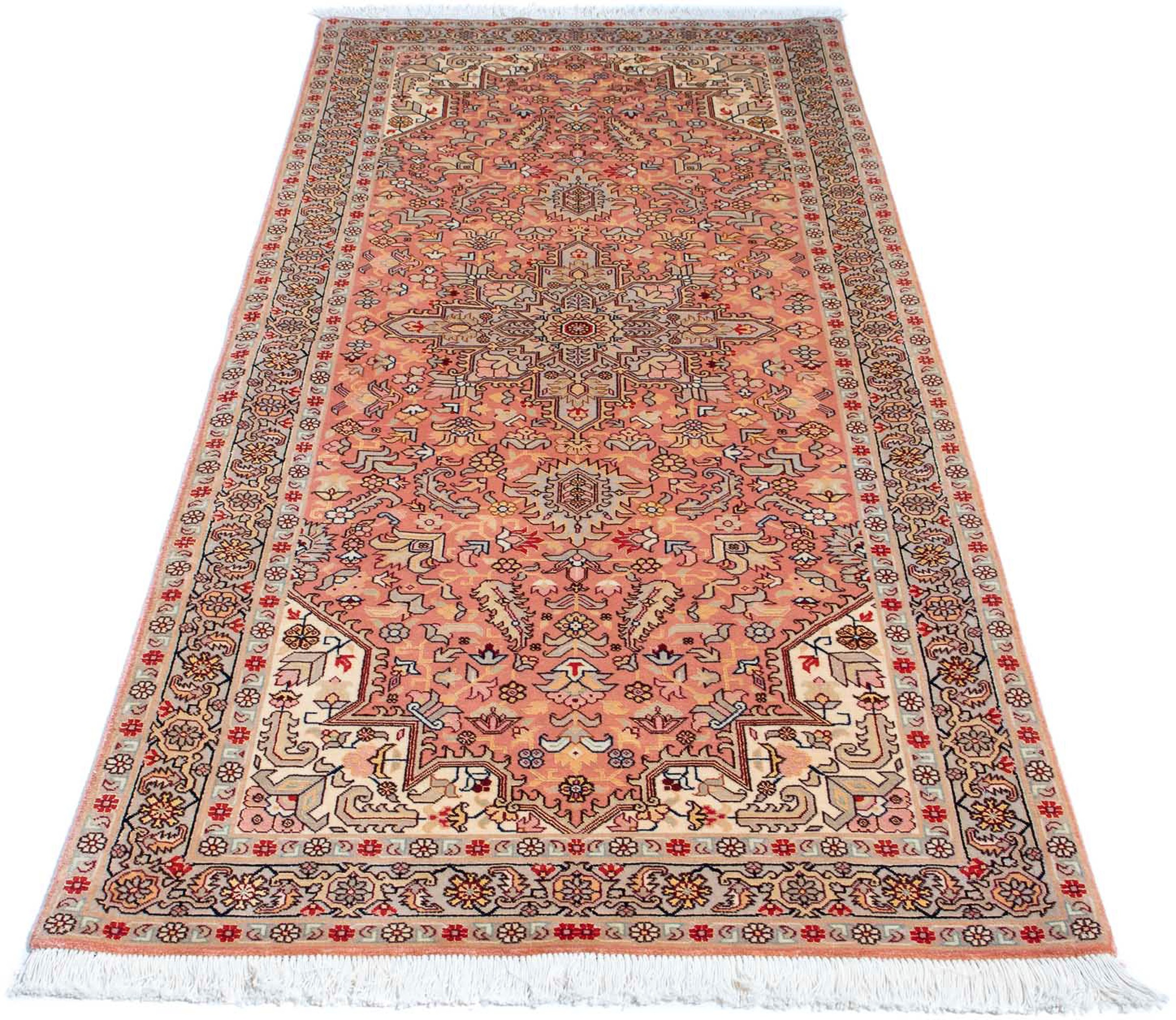 Image of morgenland Orientteppich »Perser - Täbriz - Royal - 206 x 82 cm - mehrfarbig«, rechteckig, 7 mm Höhe, Wohnzimmer, Handgeknüpft, Einzelstück mit Zertifikat bei Ackermann Versand Schweiz