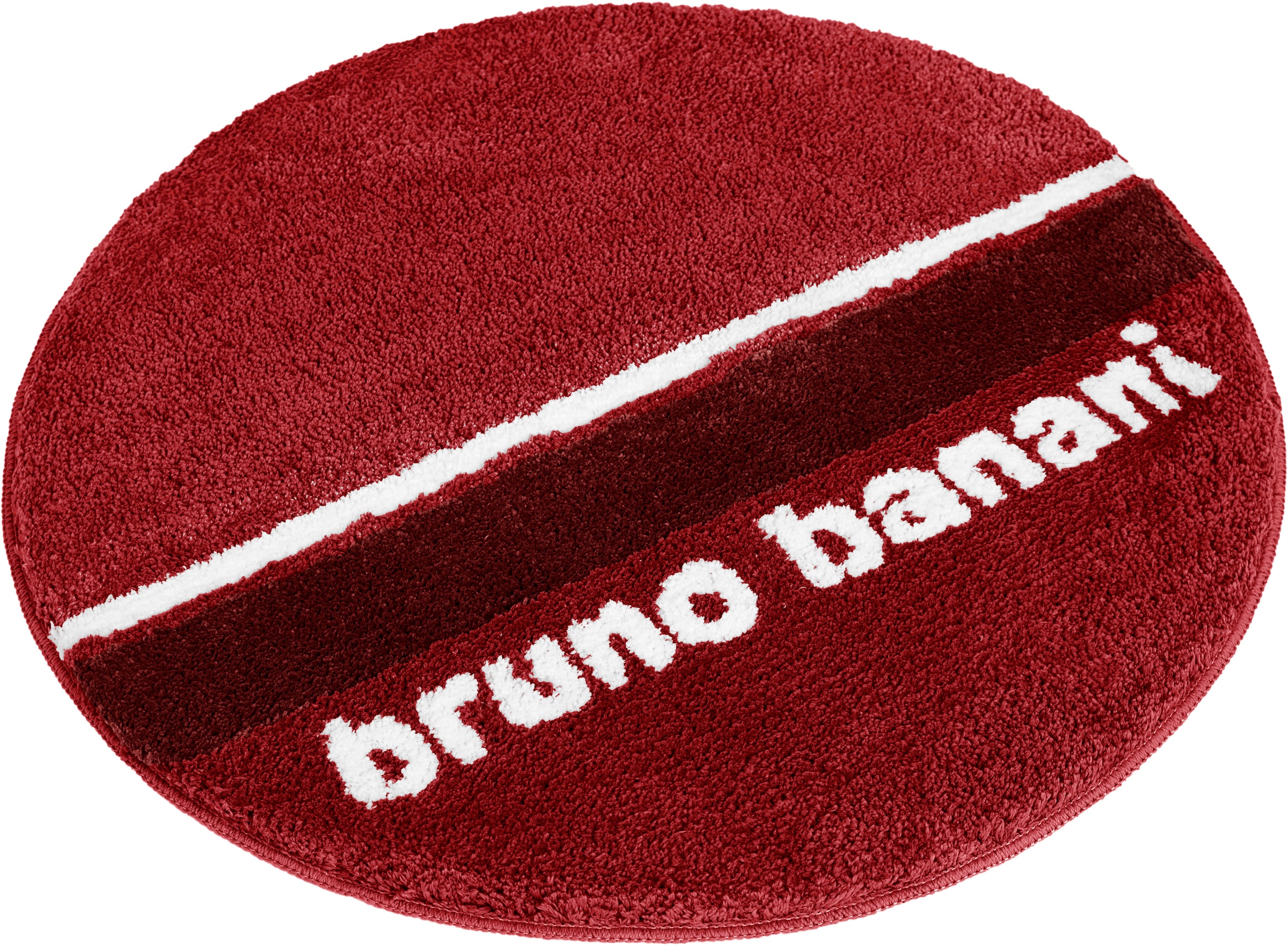 Bruno Banani Badematte »Maja«, Höhe 20 mm, rutschhemmend beschichtet, fussbodenheizungsgeeignet-strapazierfähig-schnell trocknend, weiche Haptik, mit Logo, Badematten auch als 3 teiliges Set erhältlich