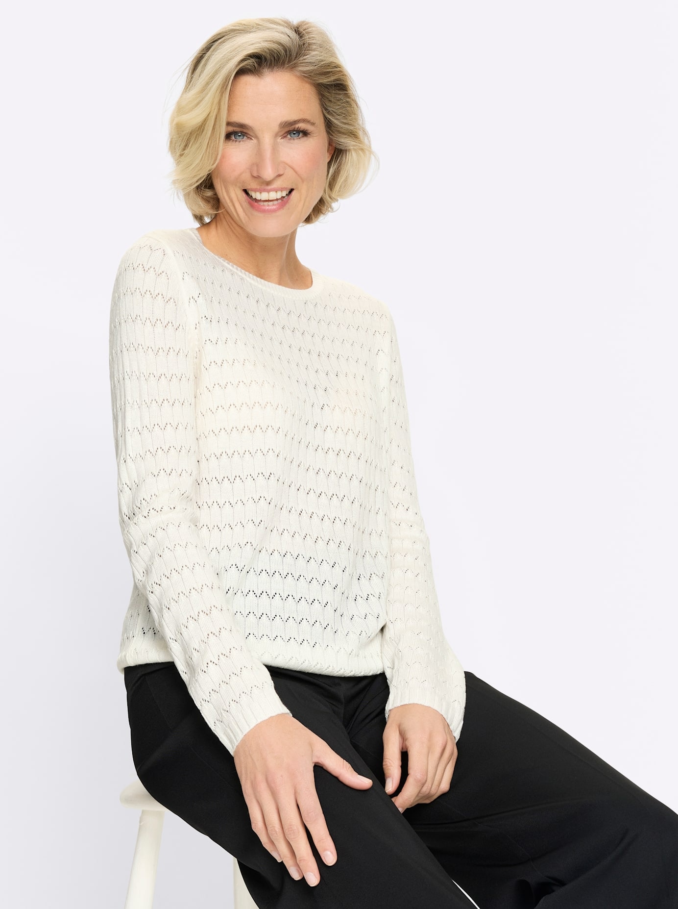 Classic Basics Pull en tricot »Rundhals-Pullover«