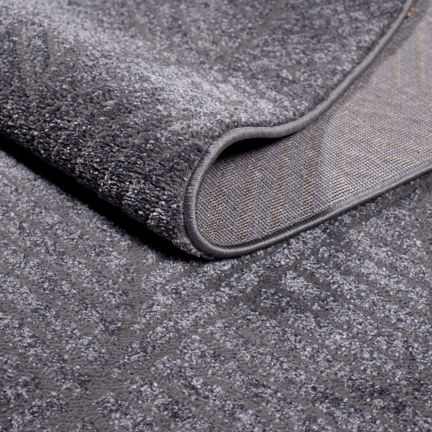 Carpet City Teppich »Friseé-Teppich FANCY 904«, rund, 12 mm Höhe, Kurzflor Wohnzimmer, Florale 3D-Optik, für Schlafzimmer, Flur