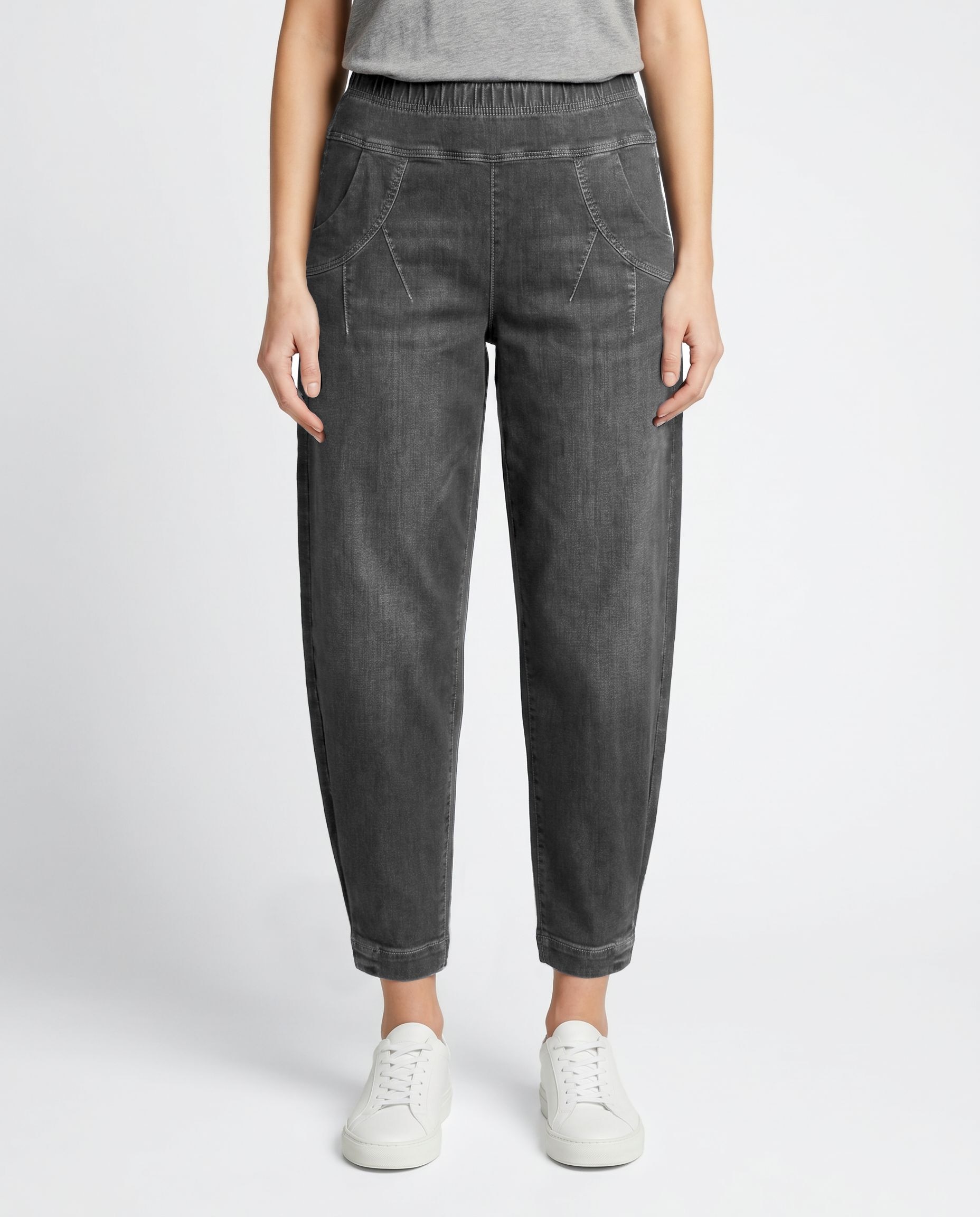 Image of Stehmann 7/8-Jeans "Rachell3-700W" mit elastischem Bund und Flared Legs