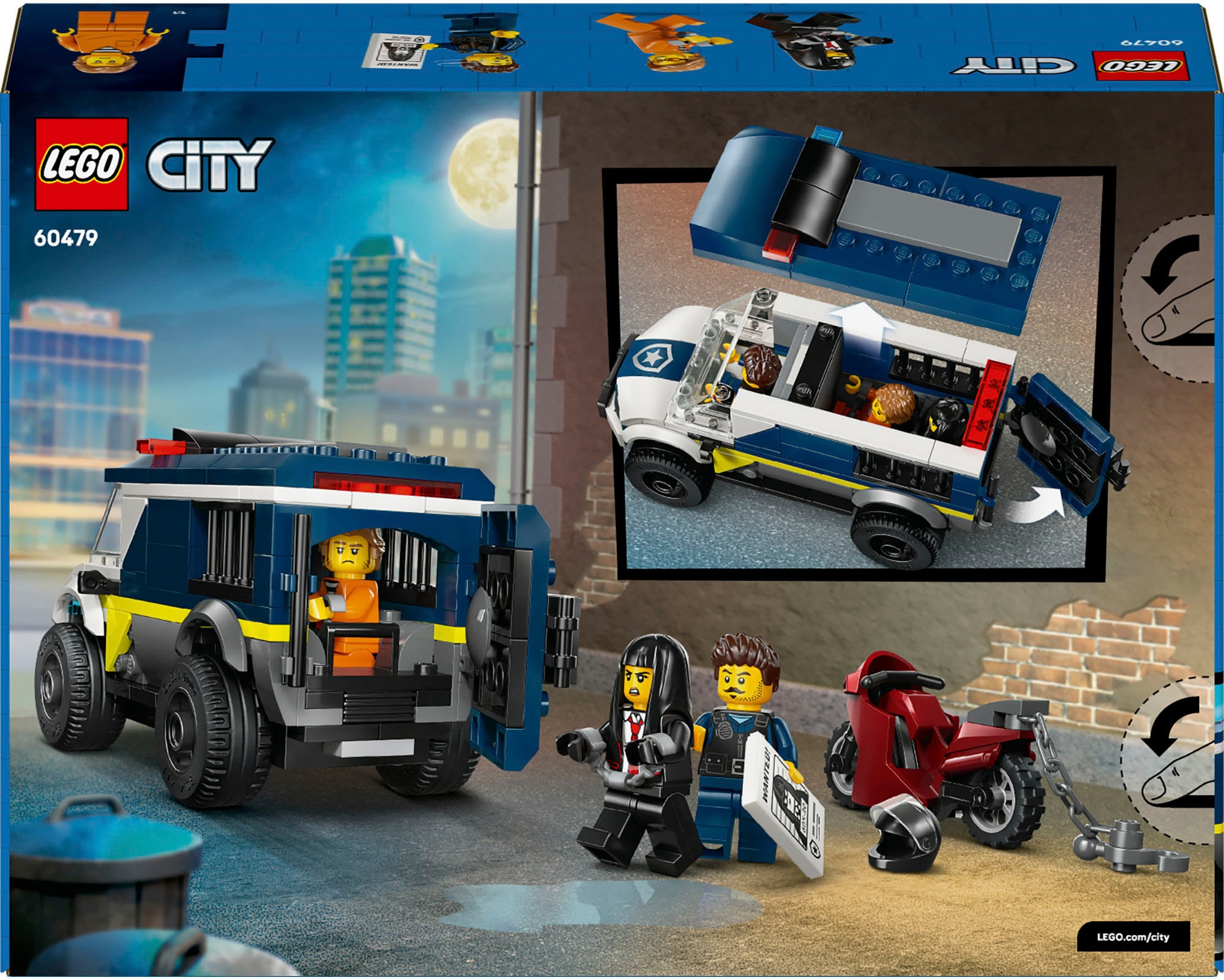 LEGO® Pions de construction »Gefangenentransporter (60479), LEGO City« Made in Europe