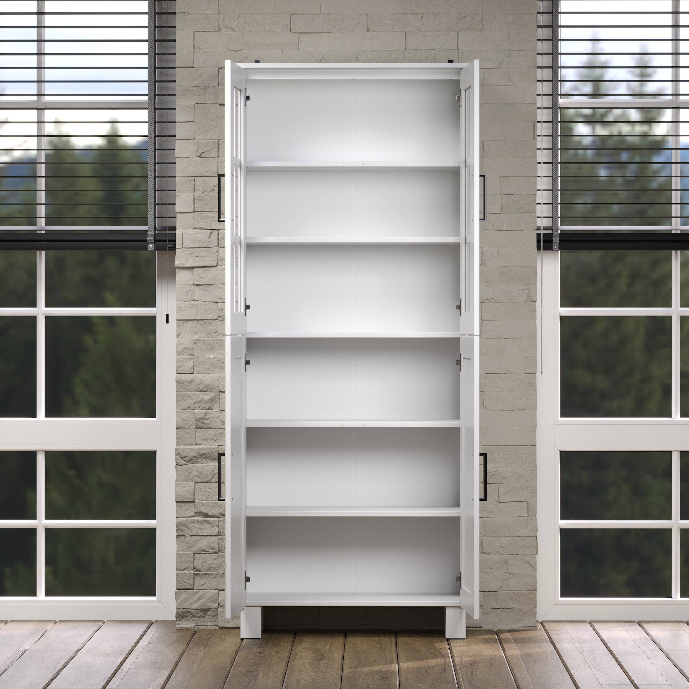 welltime Hochschrank »Ulea«, (1 St.), Breiter Badschrank aus Massivholz - Masse (B/T/H) 70/30/170 cm