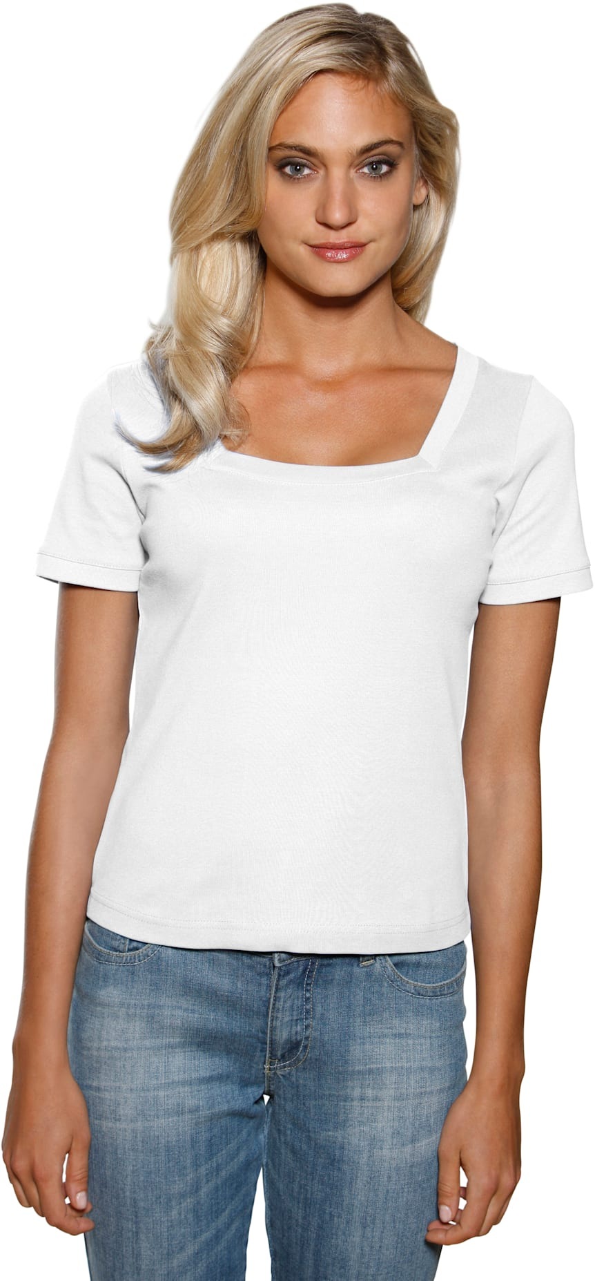 heine Kurzarmshirt »Carré-Shirt«, (1 tlg.)