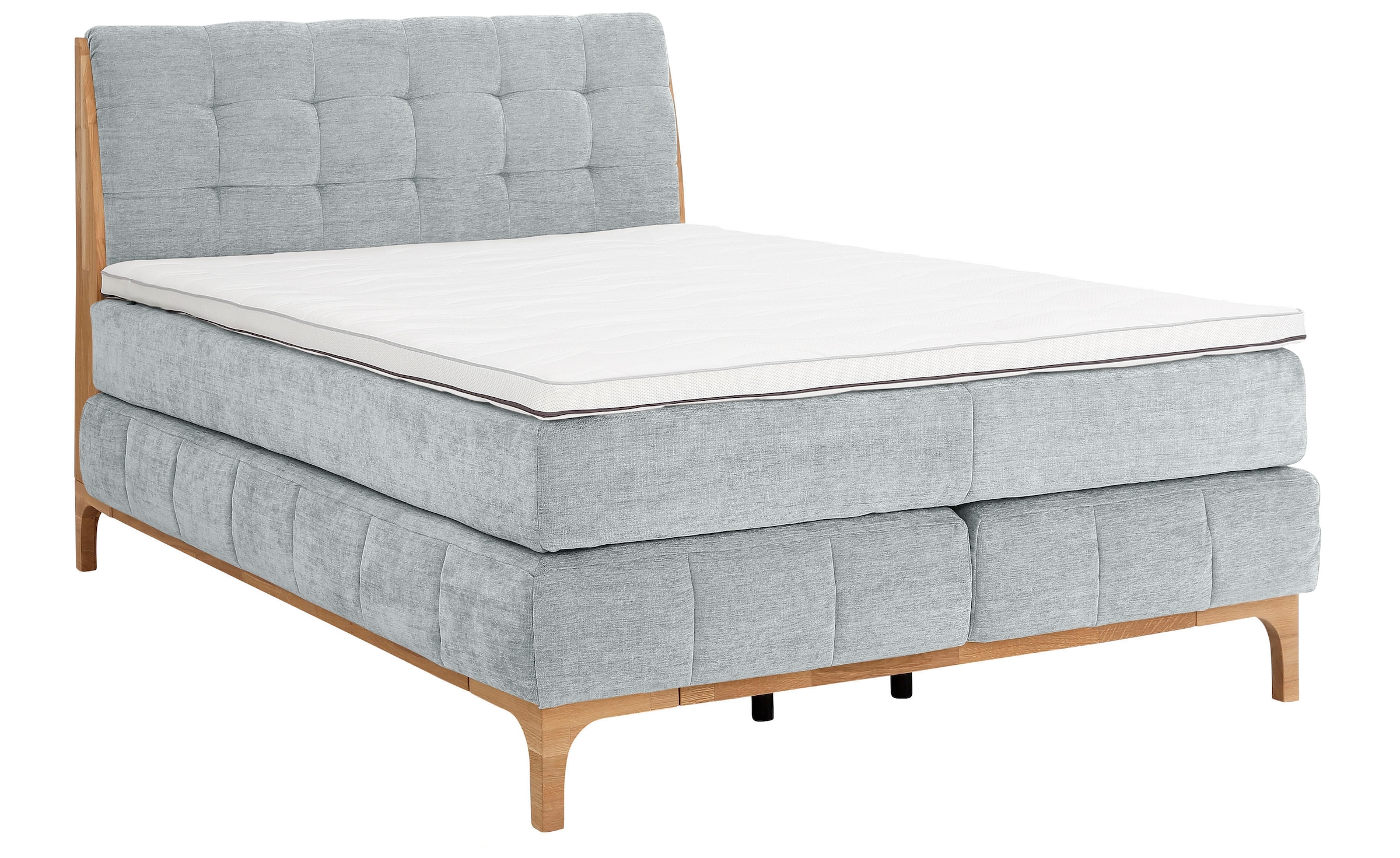 GOODproduct Lit boxspring »Jelle« 5 cuis tlg. Tissus certifiés recyclés, différentes variantes