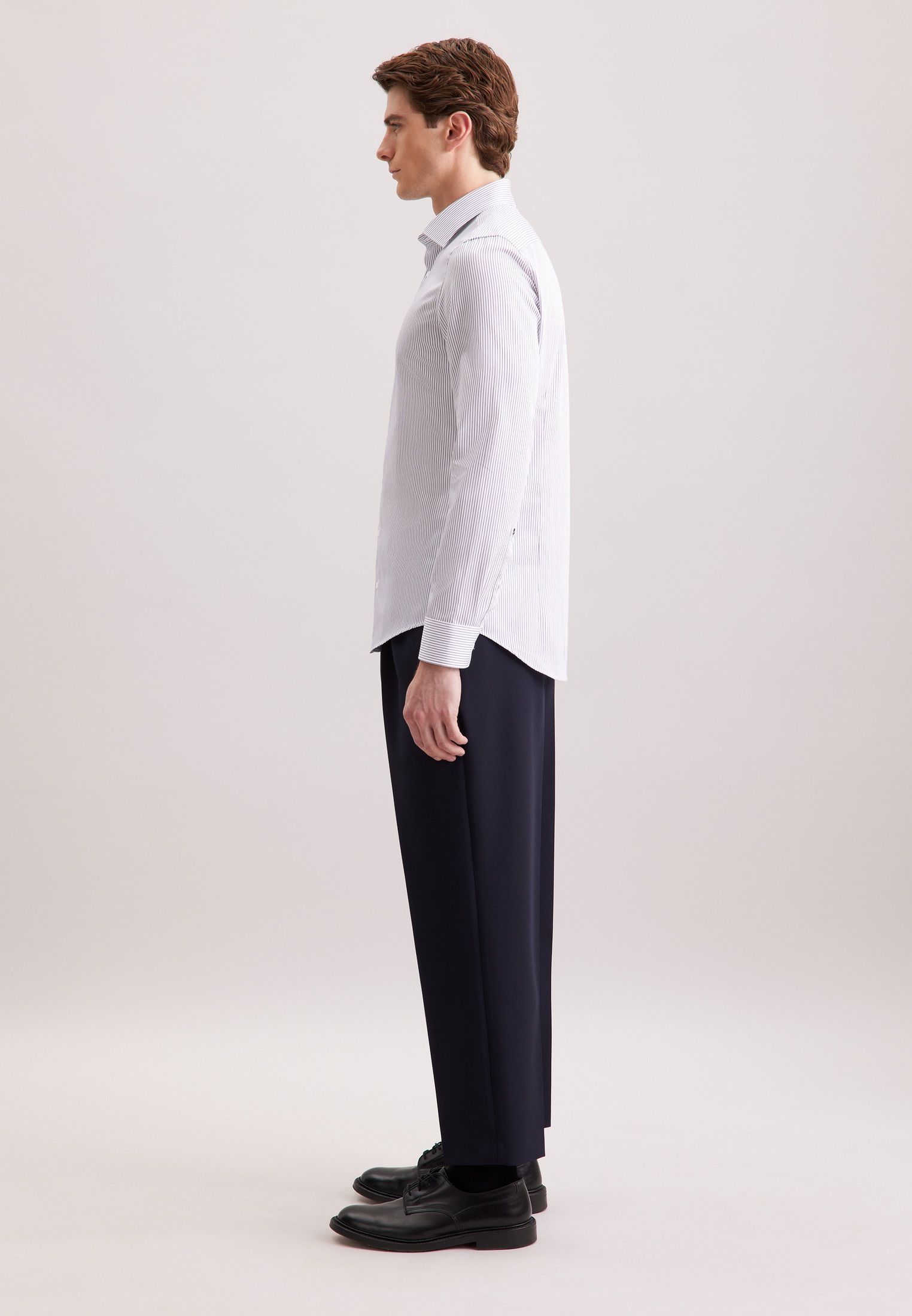 seidensticker Businesshemd »Schwarze Rose« Slim 1/1 Kentkragen Gestreift