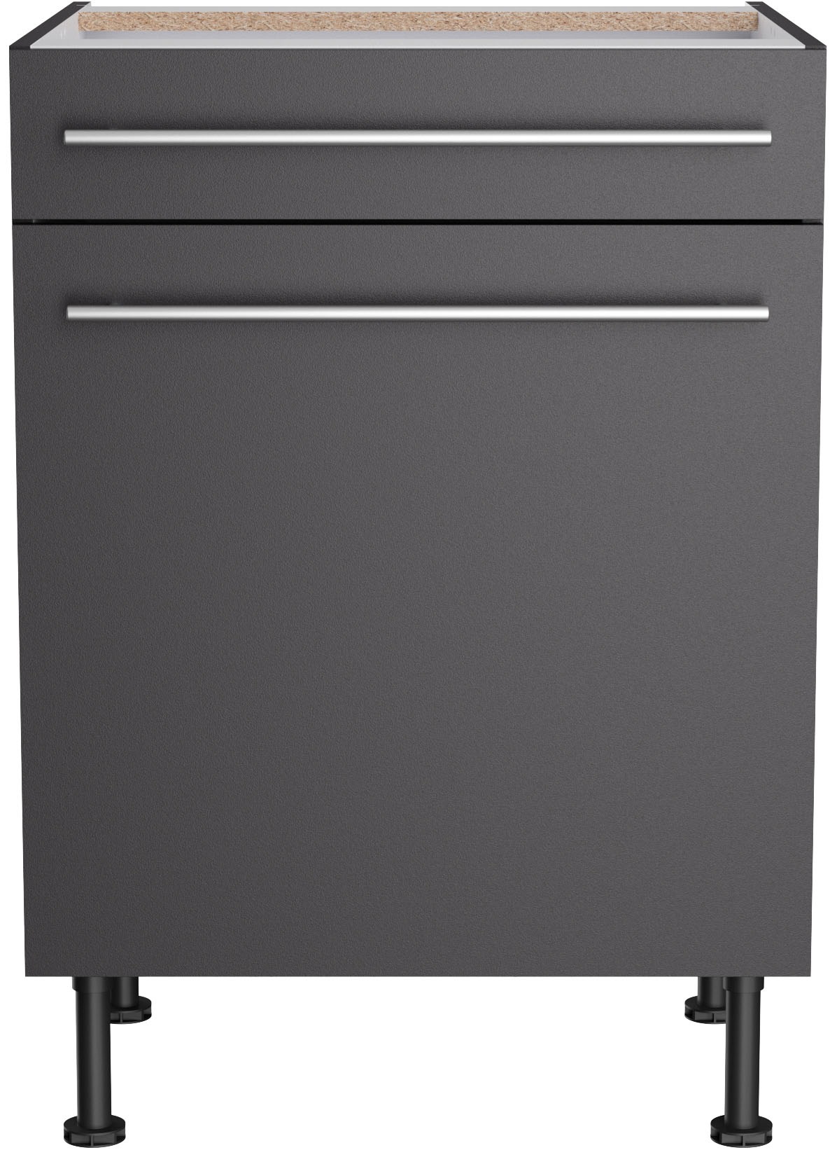 KOCHSTATION Unterschrank »KS-Bern2«, Breite 60 cm, 1 Tür, 1 Schubkasten, 1 Einlegeboden