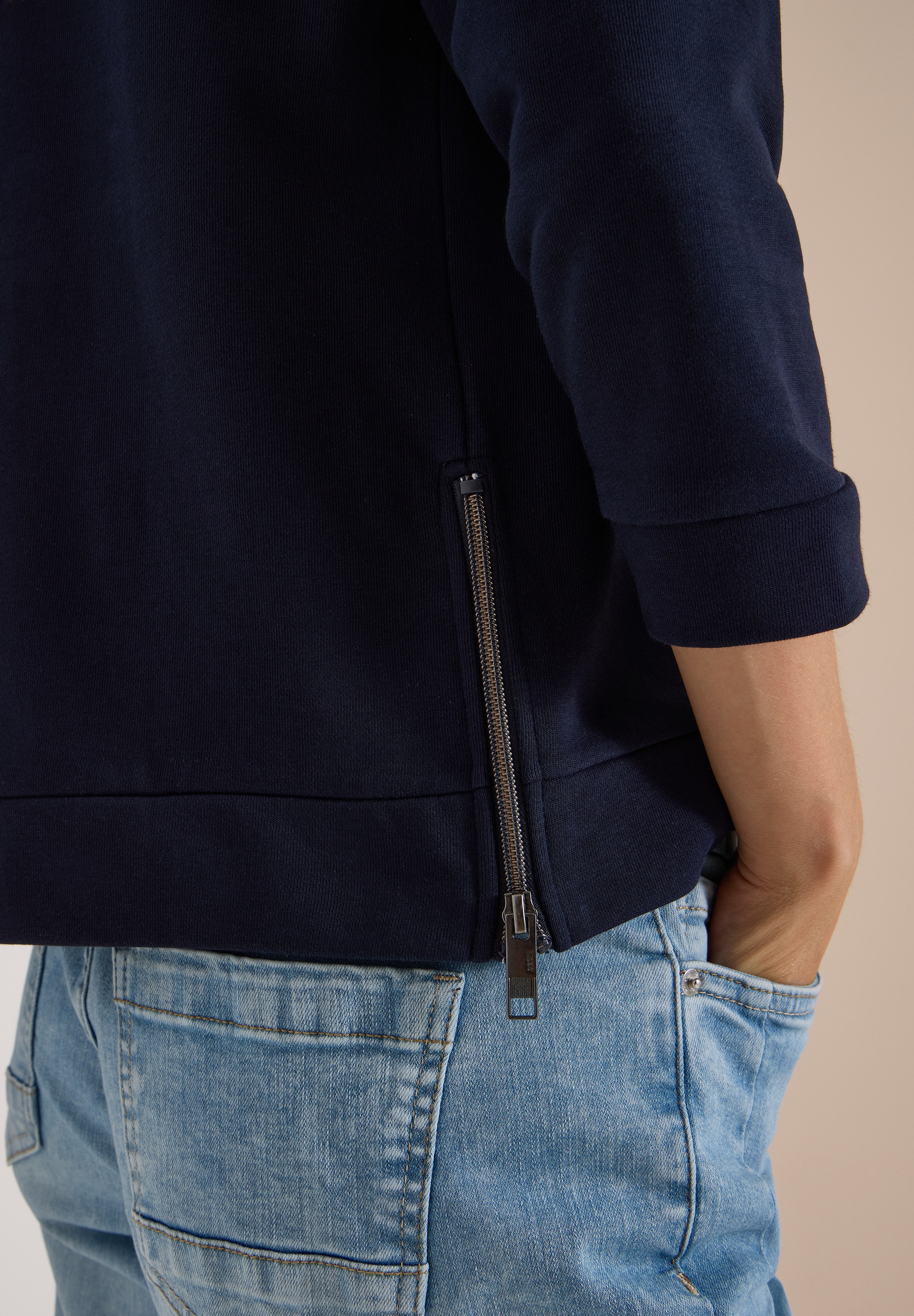 Cecil Sweater , 3/4-Arm mit Rundhals und Wording
