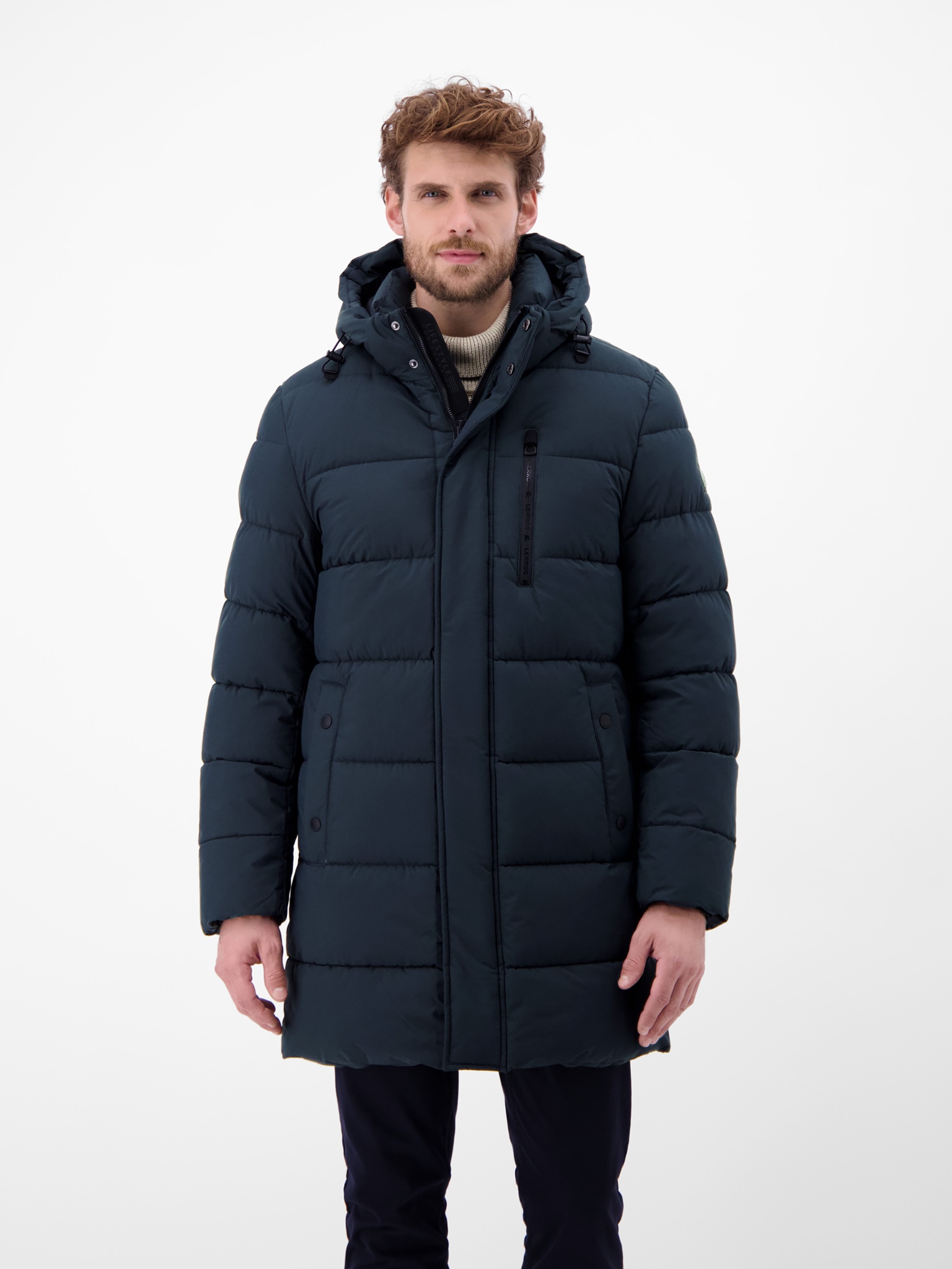 LERROS Steppjacke mit Kapuze Winterjacke mit Kapuze und Kordelzug