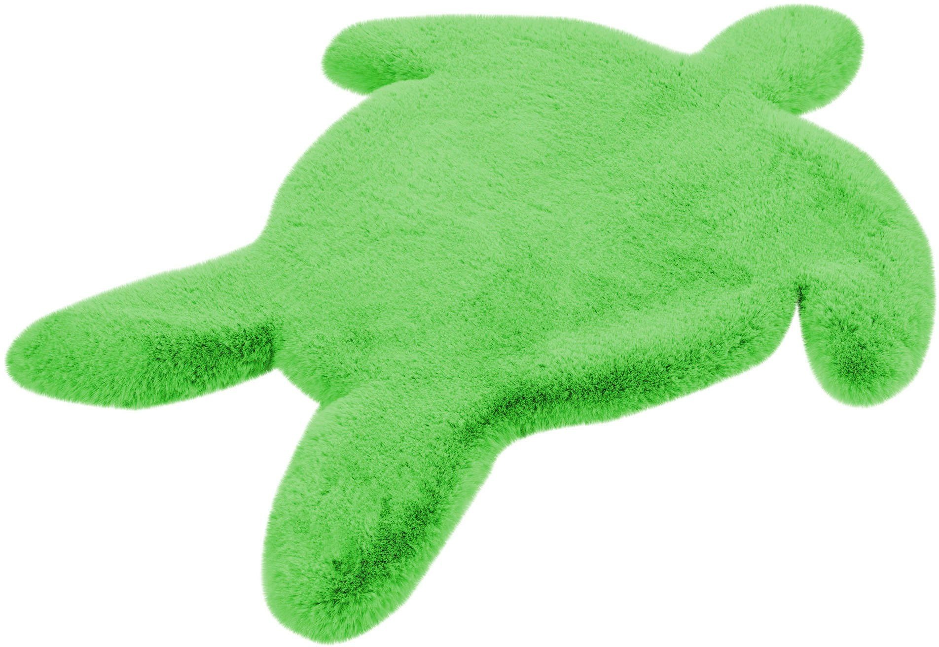 Image of calo-deluxe Kinderteppich »Kids-1001«, Motivform, 36 mm Höhe, Kunstfell, Motiv Schildkröte bei Ackermann Versand Schweiz