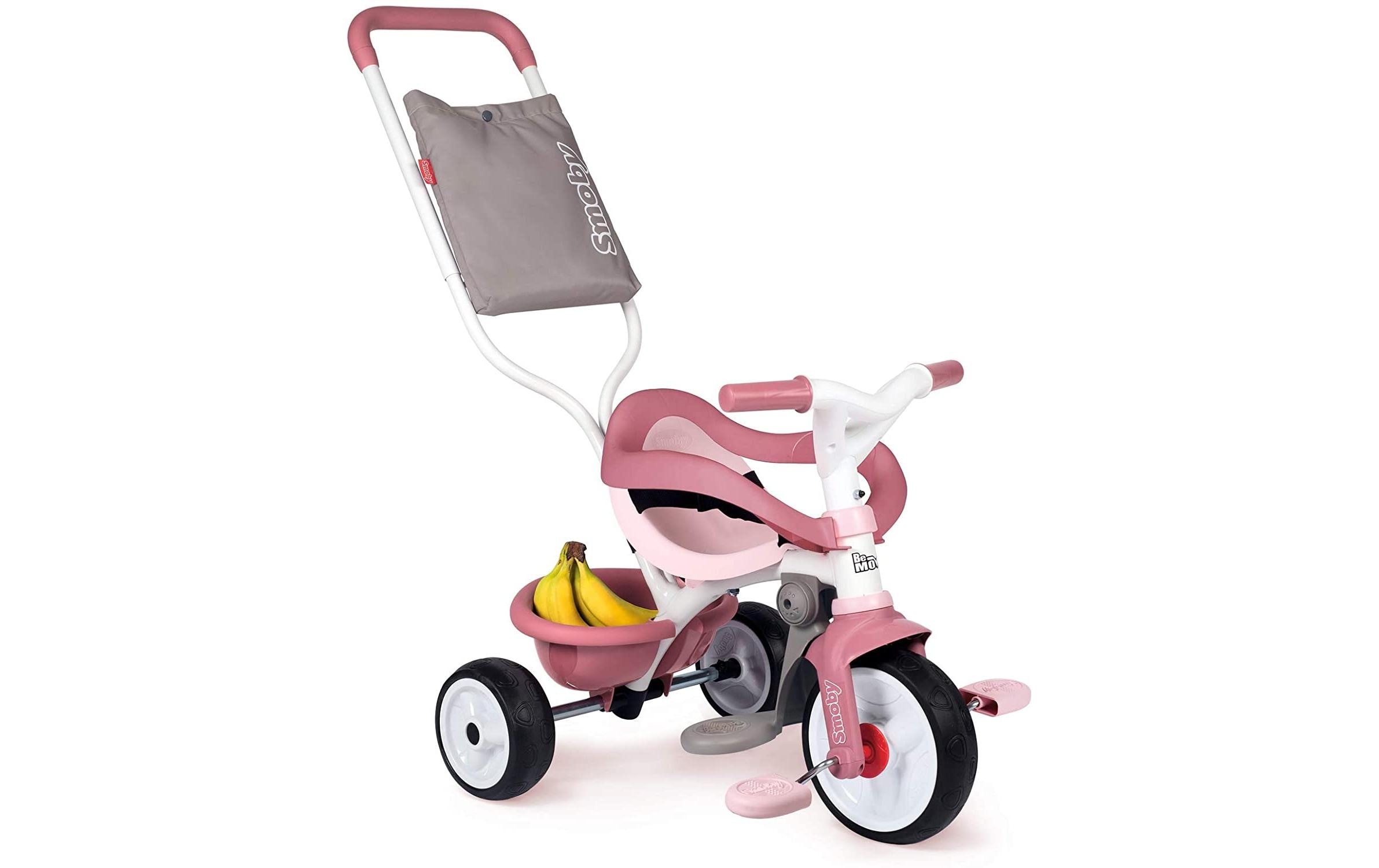 Smoby Dreirad »Be Move Komfort Rosa«, Gurt, Pedal-Freilauf, Schiebestange, Verstellbarer Sitz