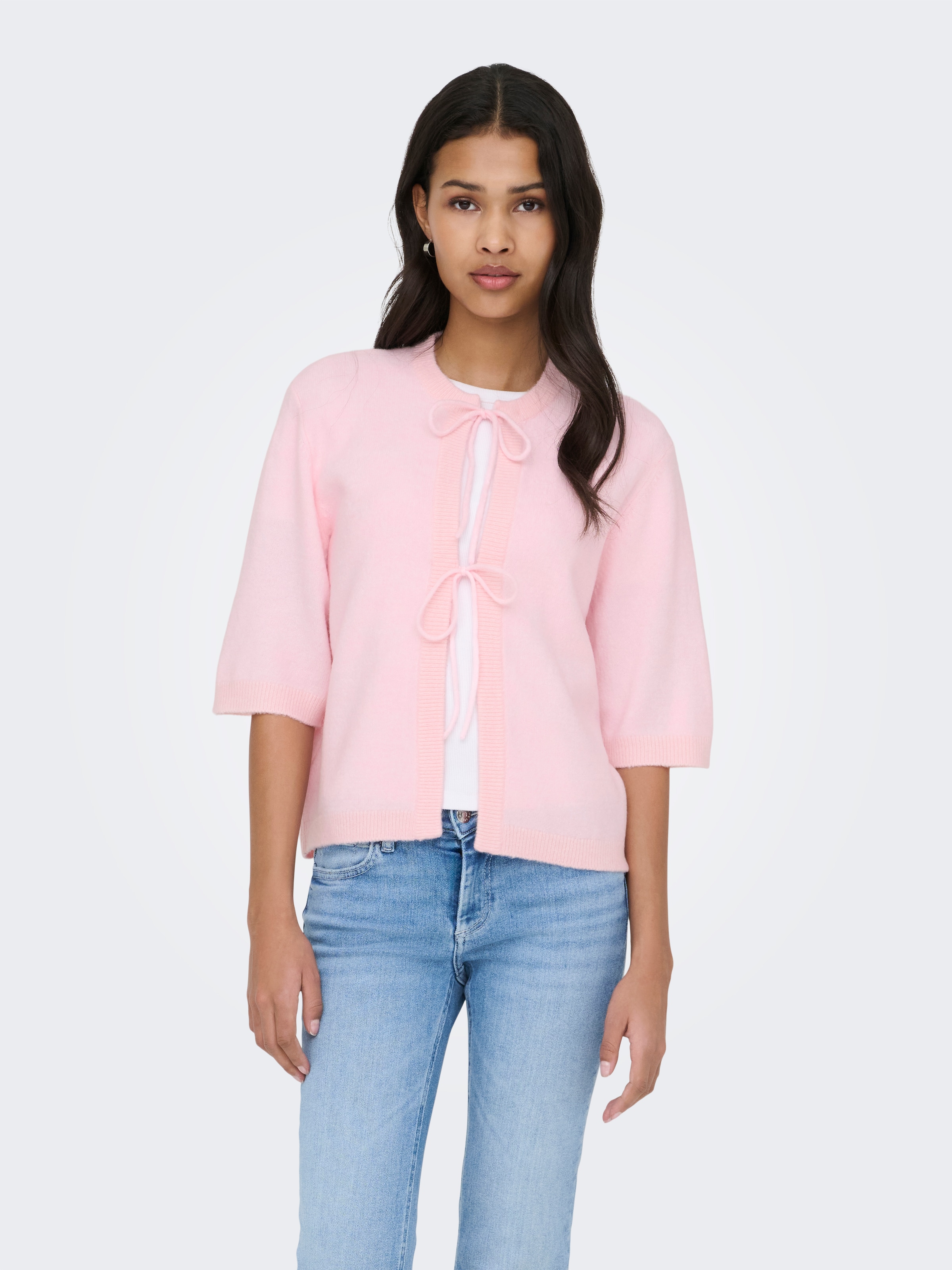 ONLY Veste en tricot »ONLSIMONI 2/4 BOW CARDIGAN KNT NOOS«
