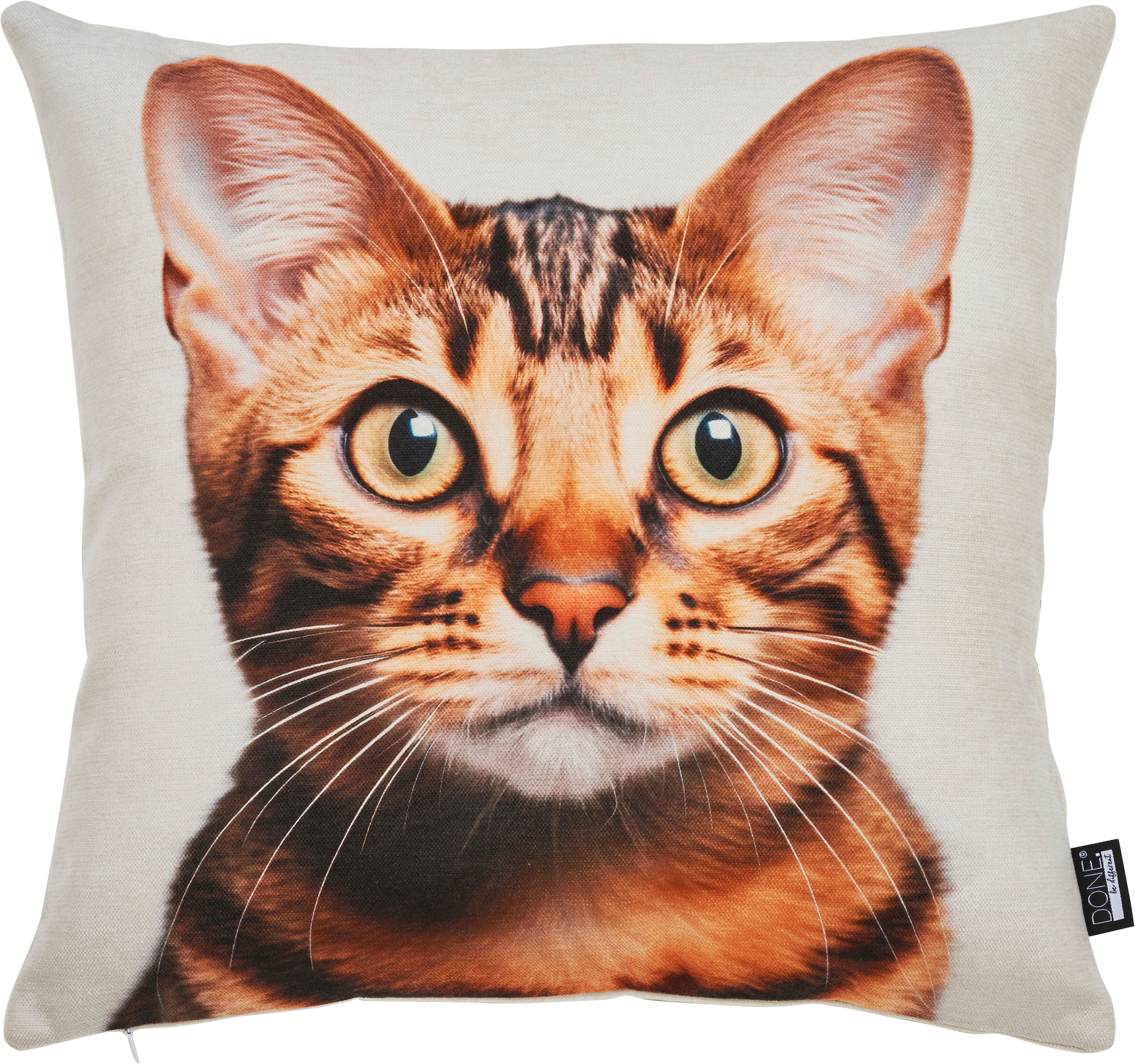 Image of done. Dekokissen "KITTY" Extra weiche Haptik