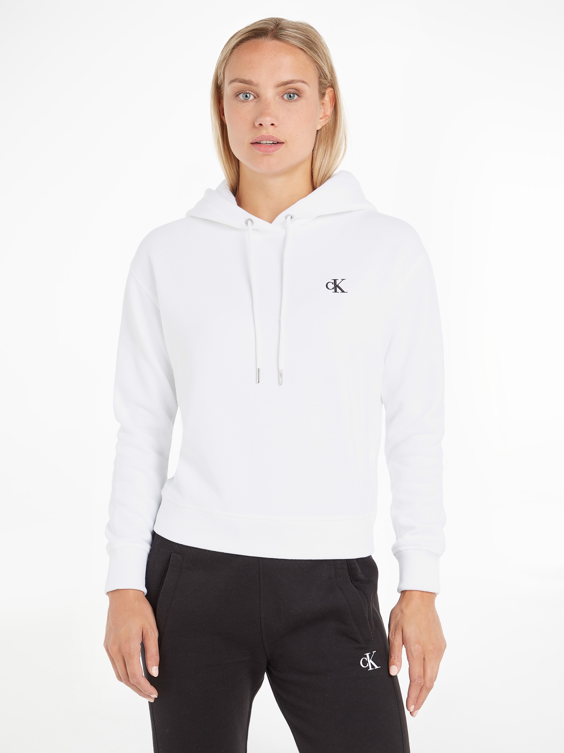 Image of Calvin Klein Kapuzensweatshirt "CK EMBROIDERY HD", mit CK Monogramm Stickerei
