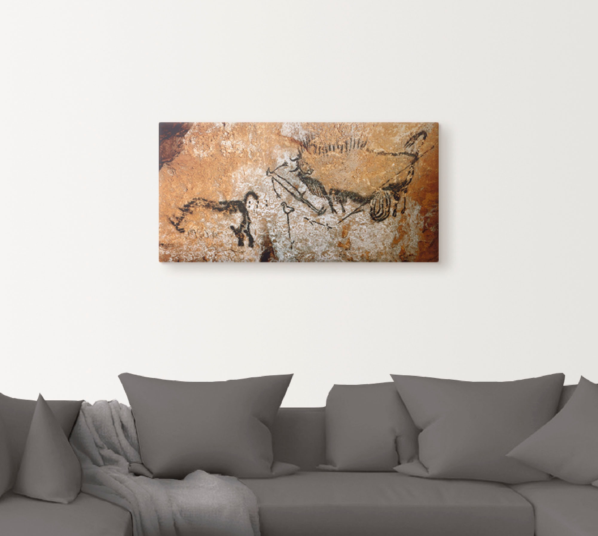 Artland Tableau sur toile »Höhle von Lascaux 17000 v Chr« 1 cuis tlg. auf Holzrahmen gespannt